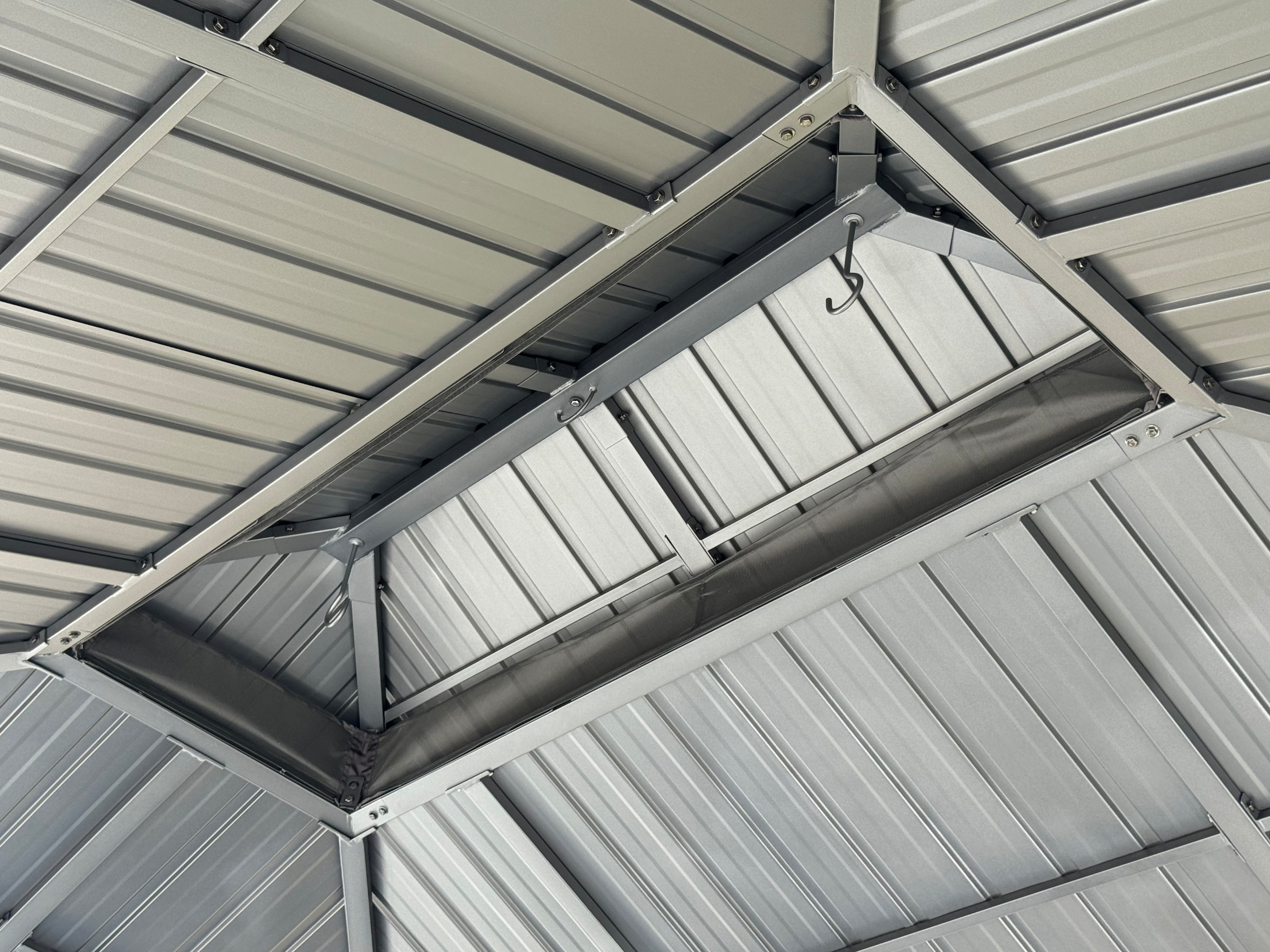 KONIFERA Pavillon »Thasos« mit Doppeldach, in BxT: 300x300 cm und 400x300 cm, ohne Seitenteile