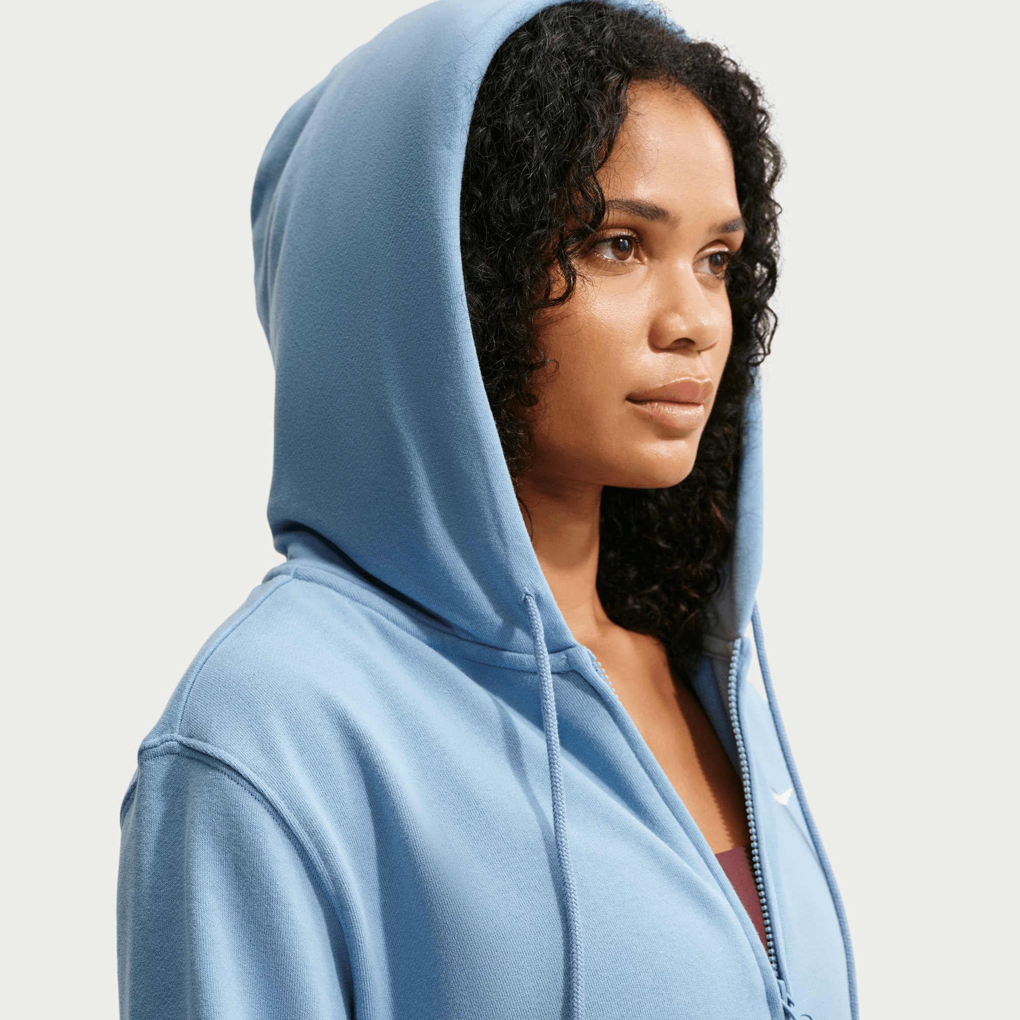 Nike Sportswear Kapuzensweatjacke »Nike Studio Fleece Women's Full-Zip Hoodie« mit durchgehendem Reißverschluss, für Sportmode und Streetwear
