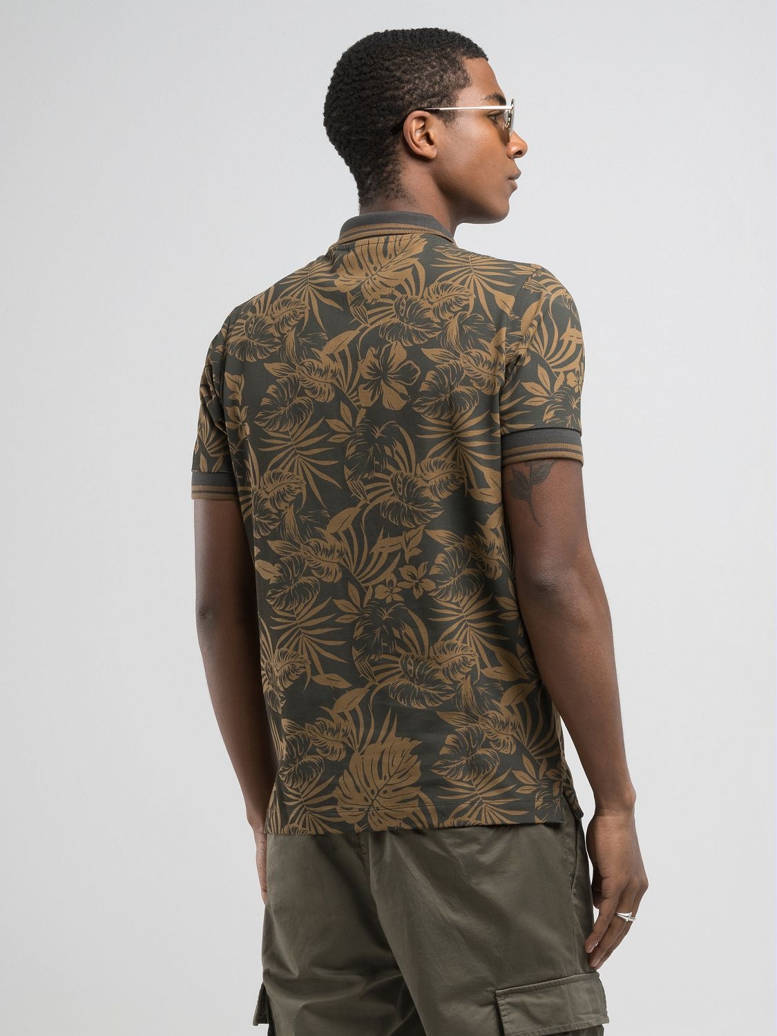 Replay Poloshirt, mit All-Over-Print