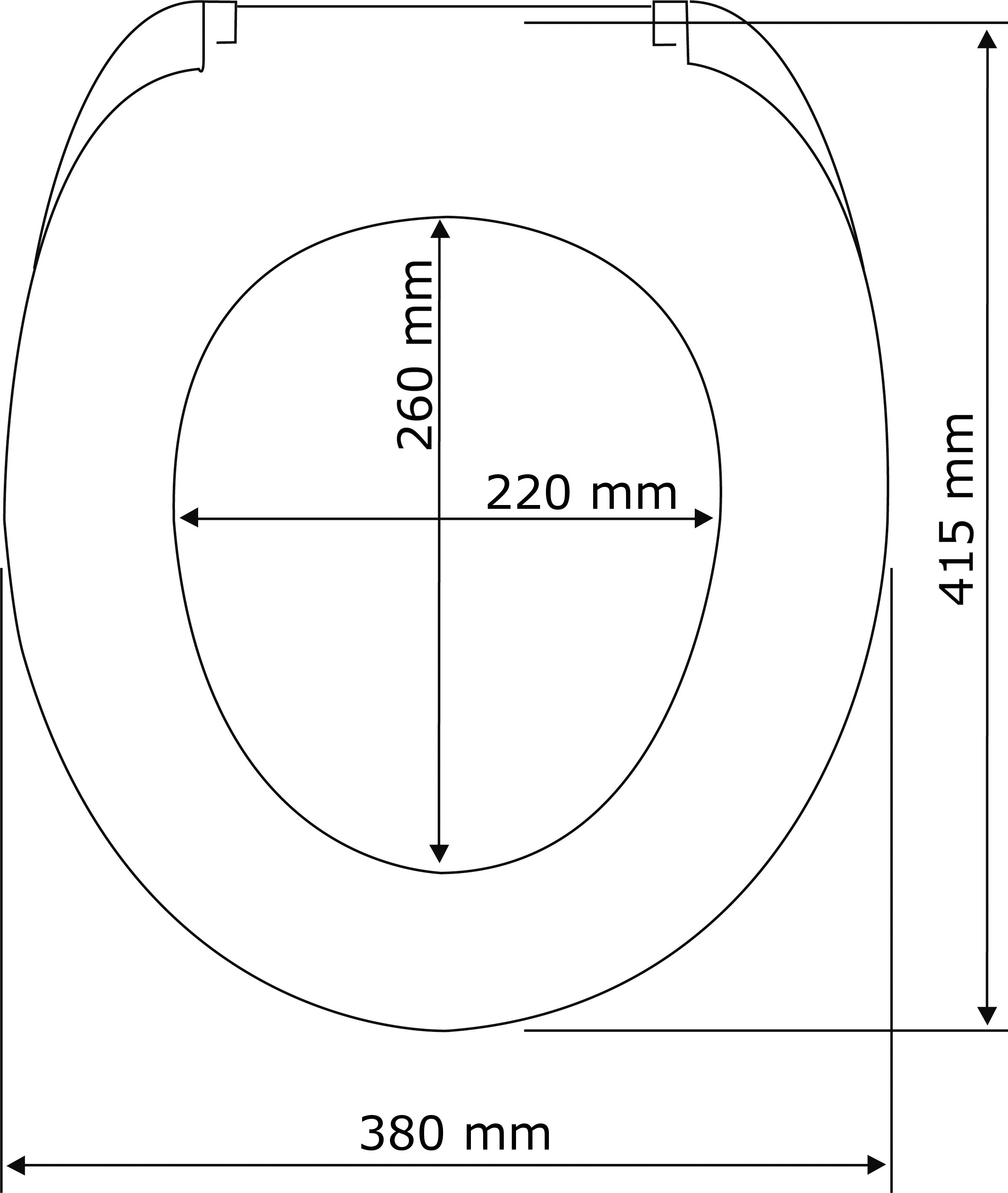 WENKO WC-Sitz »Prima« matt, aus MDF, feuchtigkeitsresistent, Edelstahlbefestigung