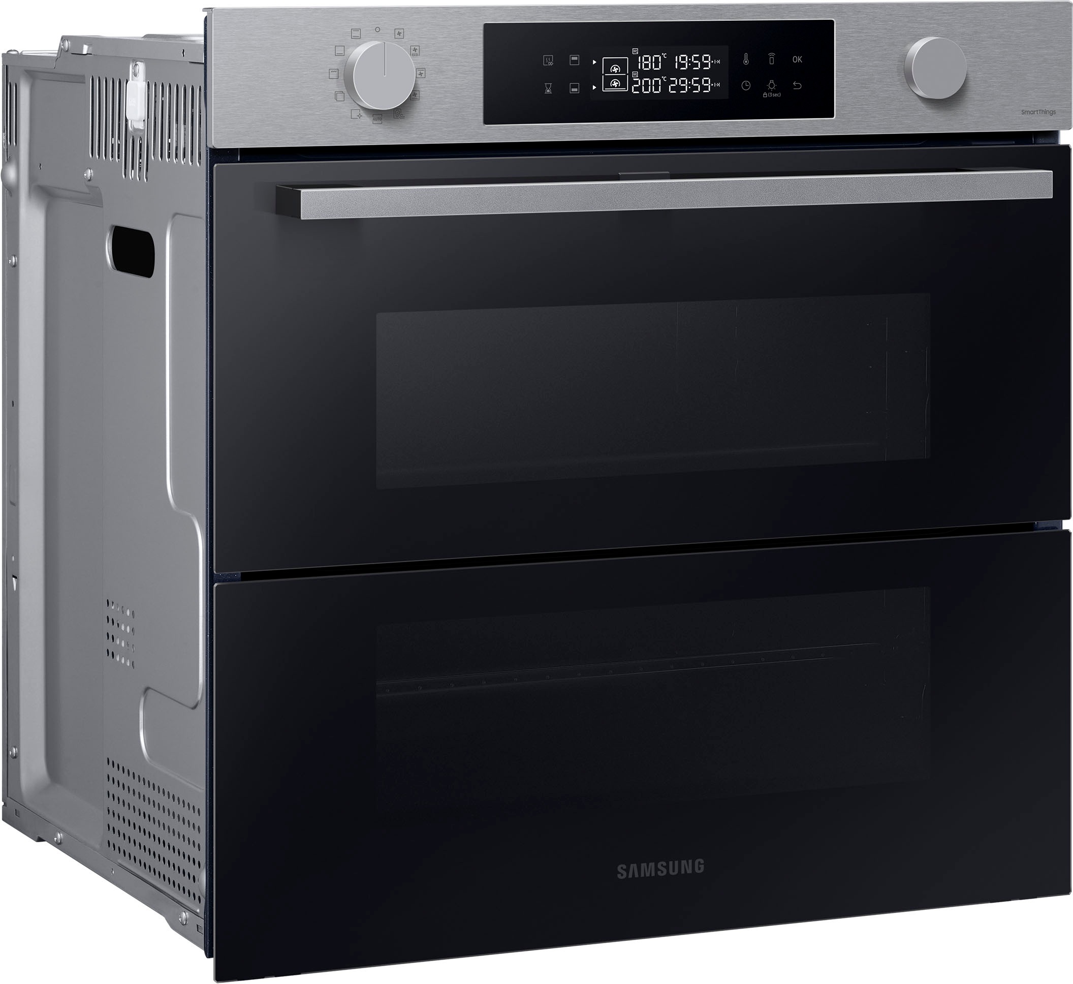 Samsung Pyrolyse Backofen »NV7B4530ZAS«, NV7B4530ZAS, Pyrolyse-Selbstreinigung, Dual Cook Flex – Ein Ofen. Zwei Garräume. Maximale Flexibilität.