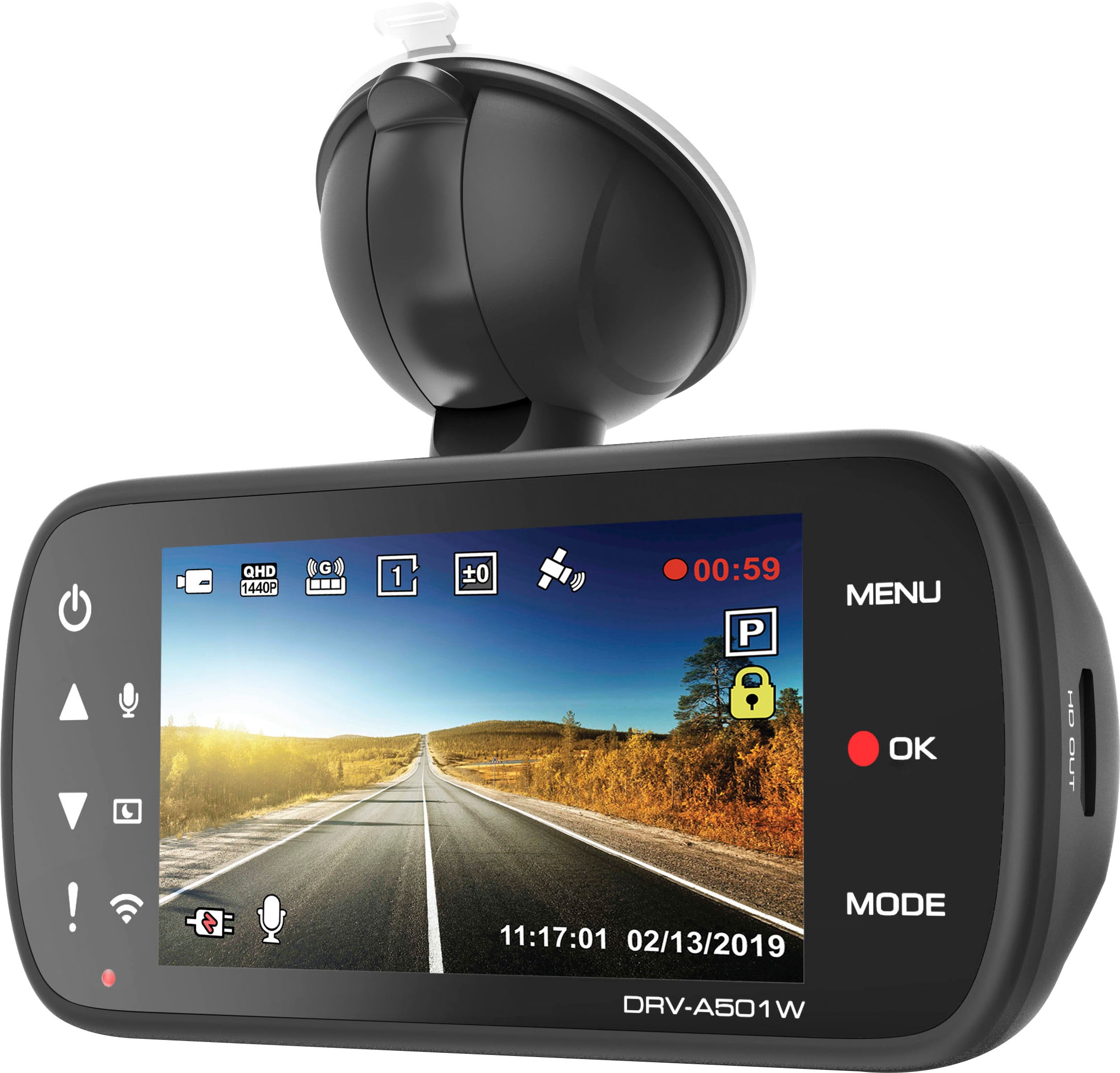 Kenwood Dashcam »DRV-A501W«, WQHD, WLAN (Wi-Fi)