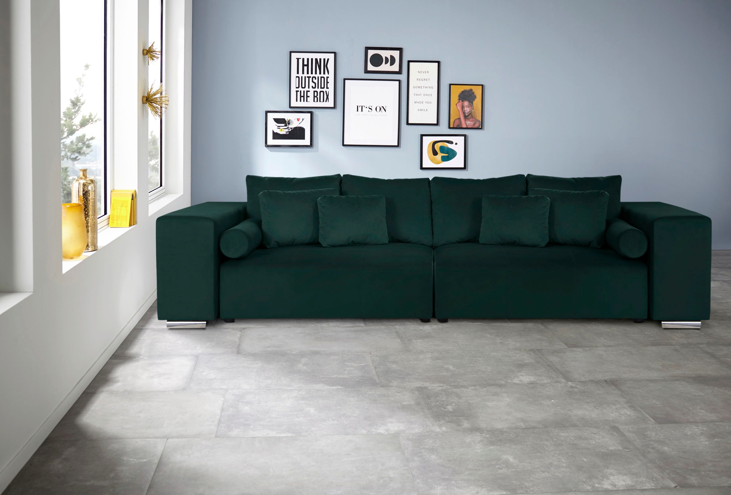 INOSIGN Big-Sofa »Aliya«, incl. Bettfunktion und Bettkasten, Breite 290 cm,incl.  Zierkissen online kaufen