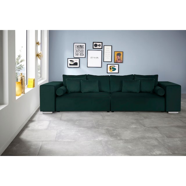 INOSIGN Big-Sofa »Aliya«, incl. Bettfunktion und Bettkasten, Breite 290 cm,incl.  Zierkissen online kaufen