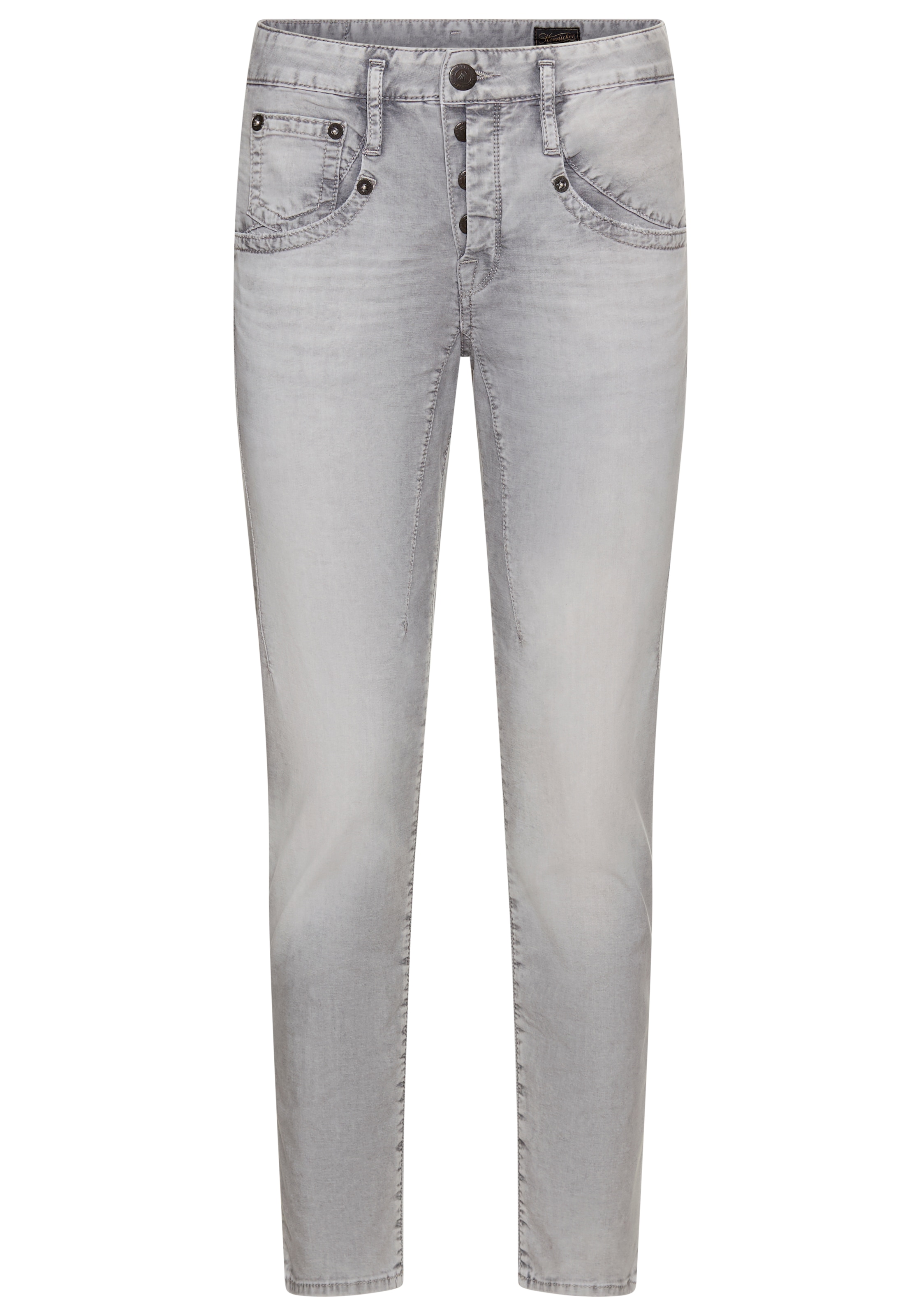 Herrlicher 5-Pocket-Jeans »Shyra Cropped Denim Grey Light Stretch«, in Cropped-Länge