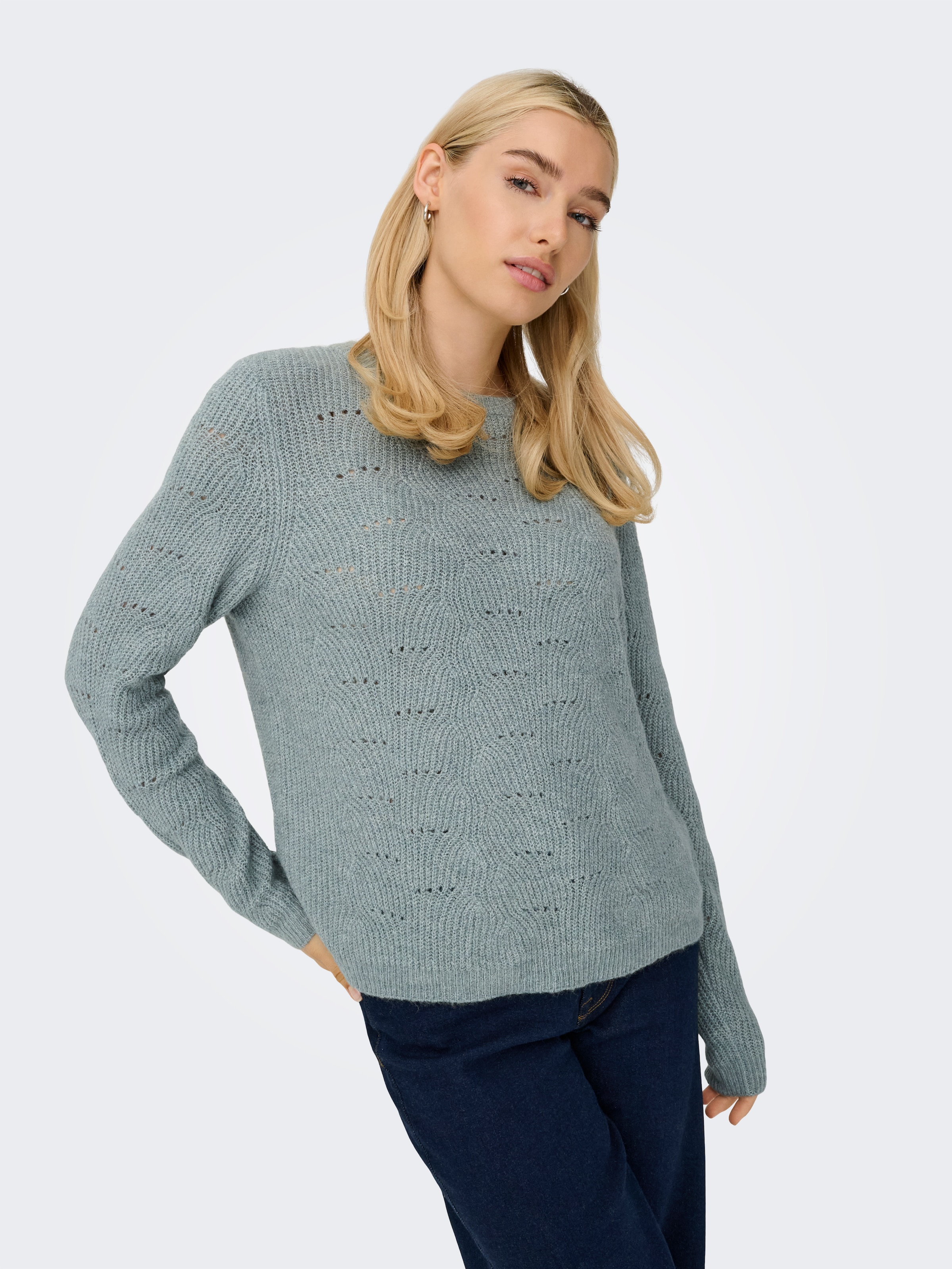 ONLY Rundhalspullover »ONLLOLLI L/S PULLOVER KNT NOOS«