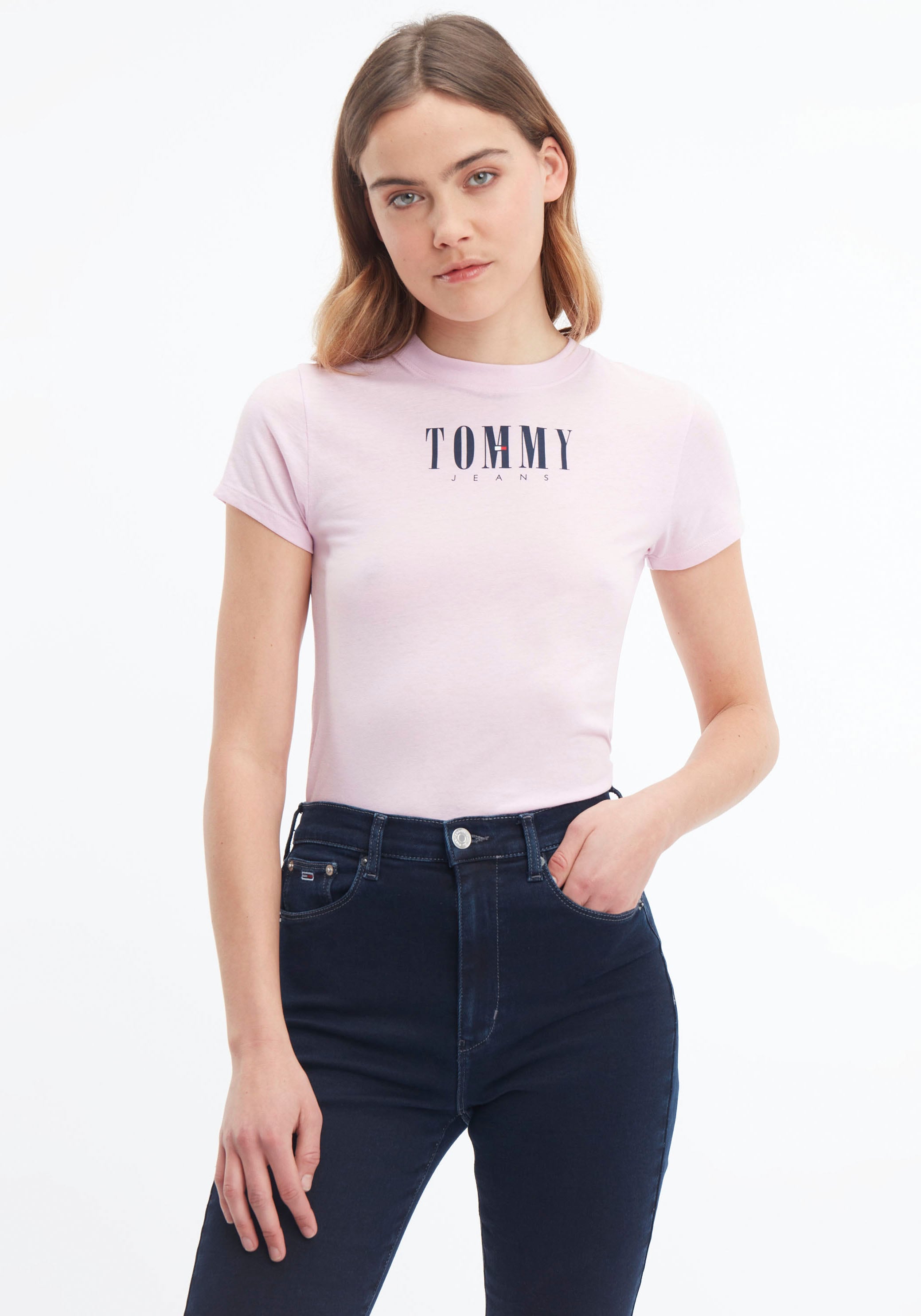 bei 2 »TJW BABY SS«, Kurzarmshirt mit Jeans LOGO Jeans Logo-Schriftzug ESSENTIAL Tommy Tommy OTTOversand