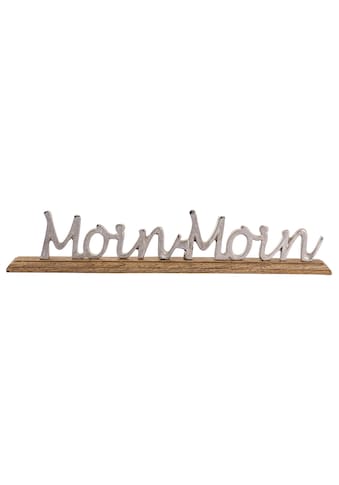 my home Deko-Schriftzug »Moin Moin«, (1 St.), aus Metall, auf Holz kaufen