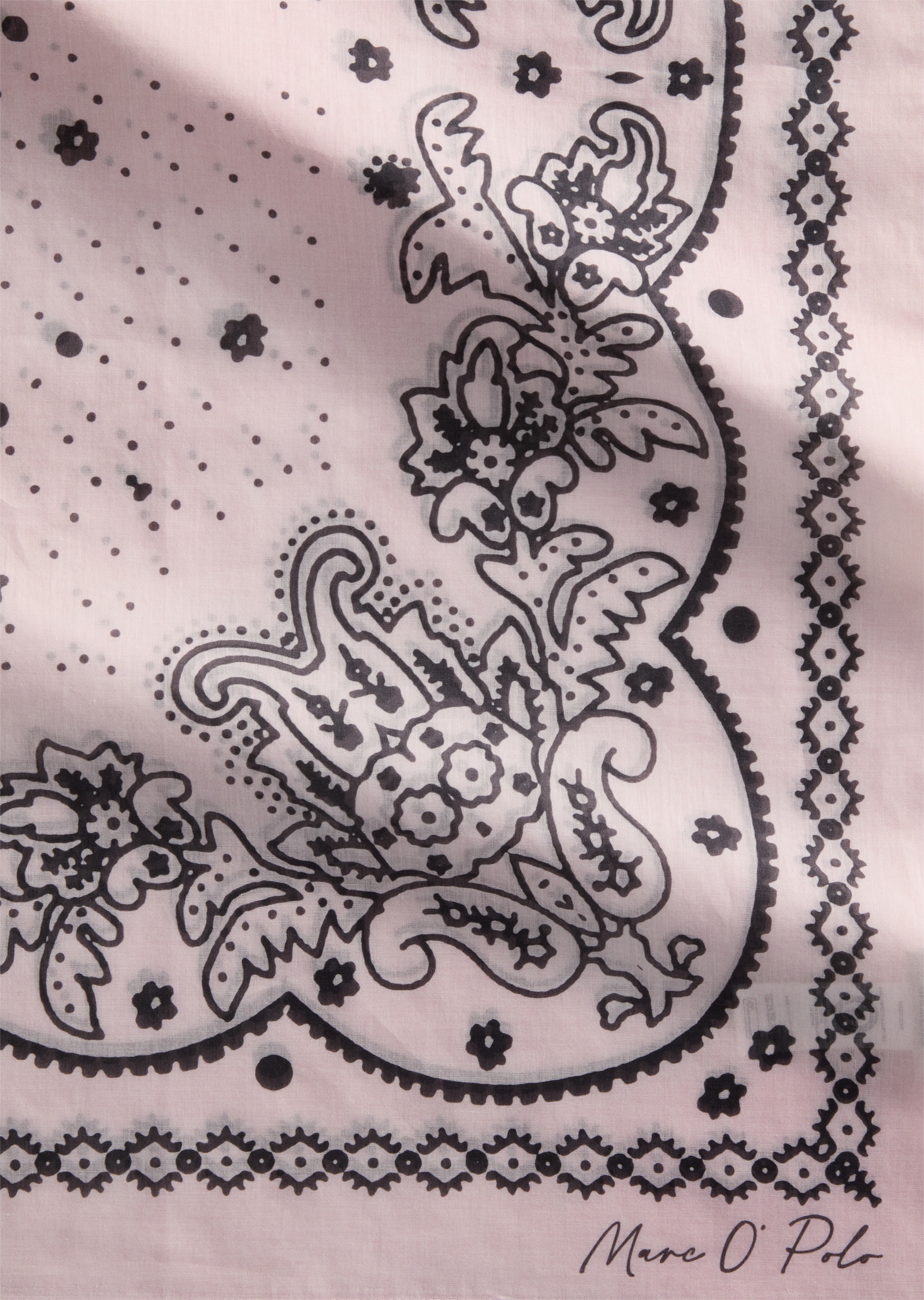 Marc O'Polo Modeschal aus reiner Bio-Baumwolle, quadratisch, ca. 85 x 85 cm