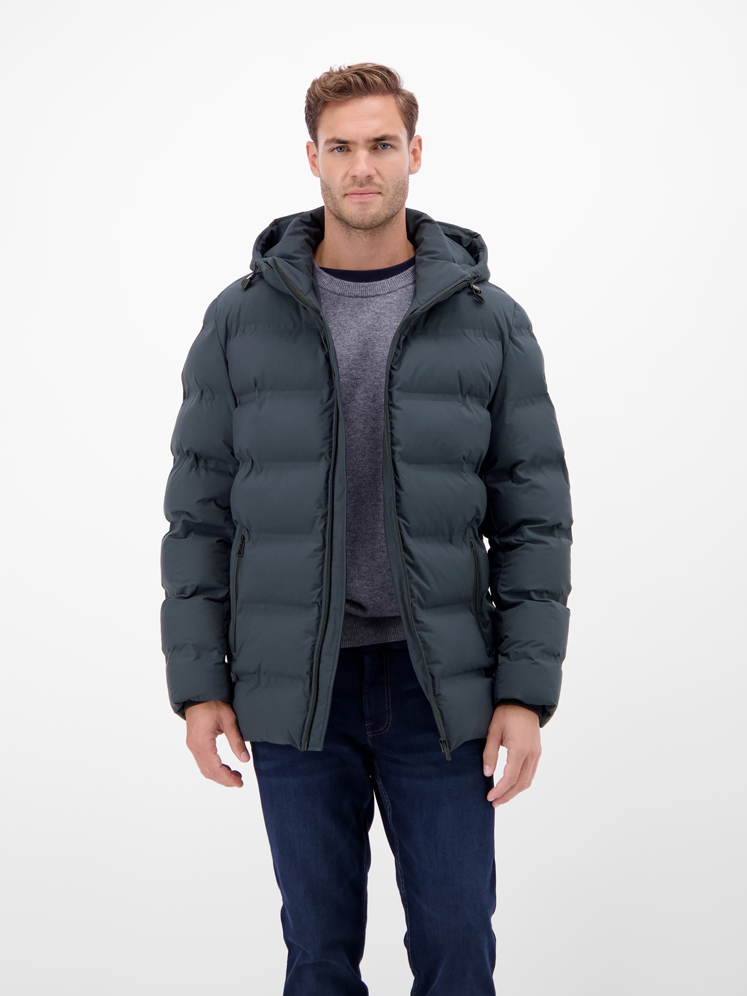LERROS Winterjacke »LERROS Herren Winterjacke - smart und unkompliziert« mit Kapuze Wasserabweisend