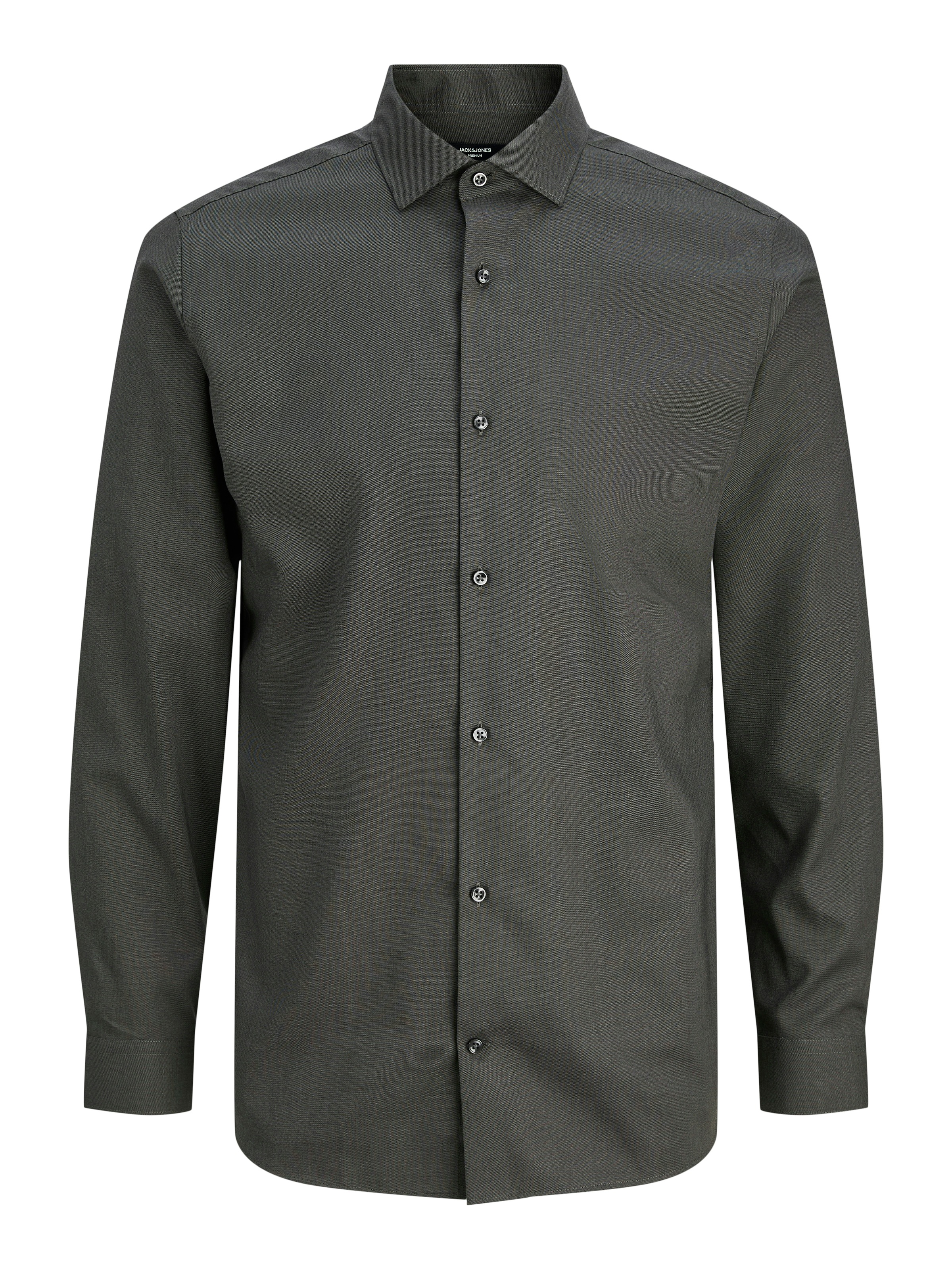 Jack & Jones Langarmhemd »JPRBLAPARKER Slim Fit Hemd, atmungsaktiv, ideal für den Alltag«, unifarben, modisch, slim fit, Baumwolle, Hemdkragen