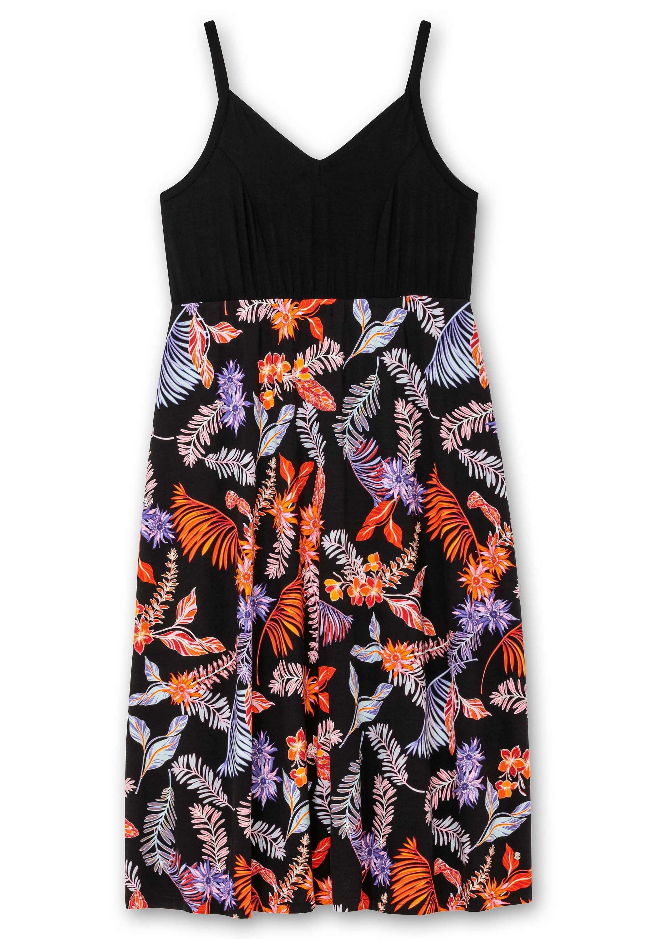 Sheego Sommerkleid »Sommerkleid mit Blumenprint, in Midilänge«