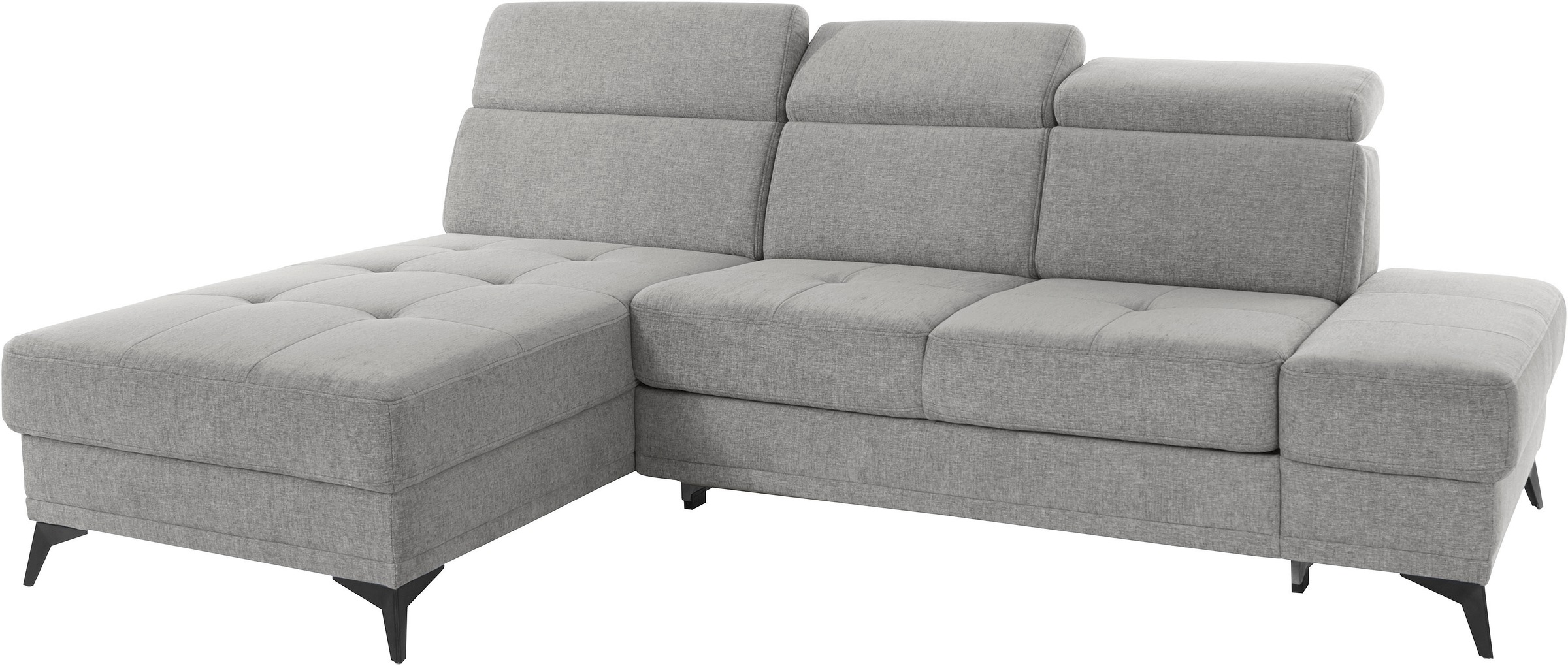 INOSIGN Ecksofa »Cardiz L-Form«, inkl.Kopfteilverstellung und Federkern wahlweise mit Bettfunktion