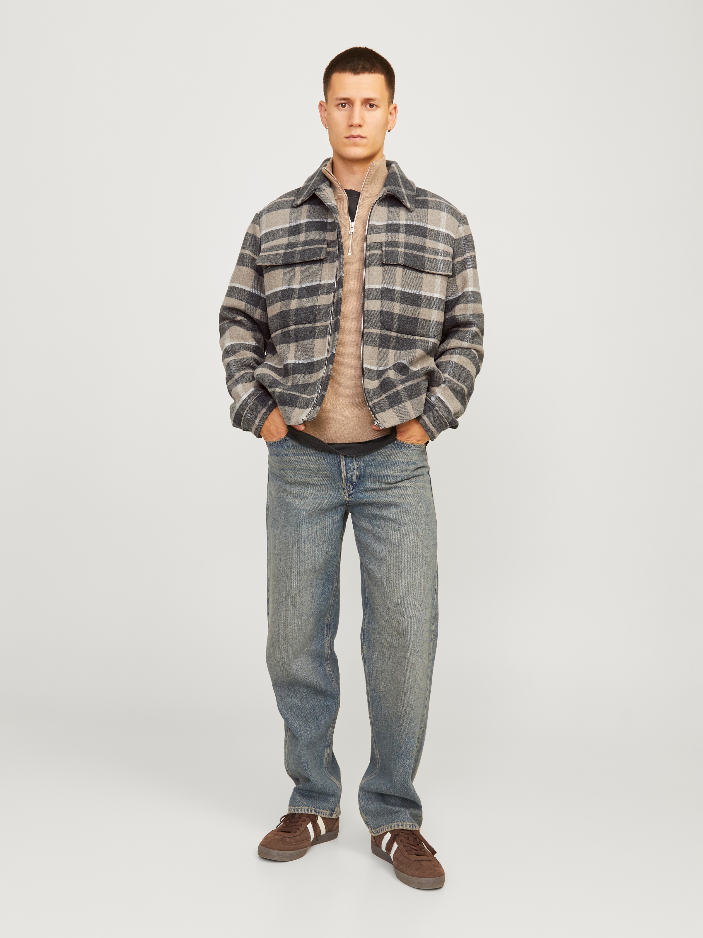 Jack & Jones Wolljacke »JPRCCRUSSEL WOOL BLEND JACKET SN«, ohne Kapuze