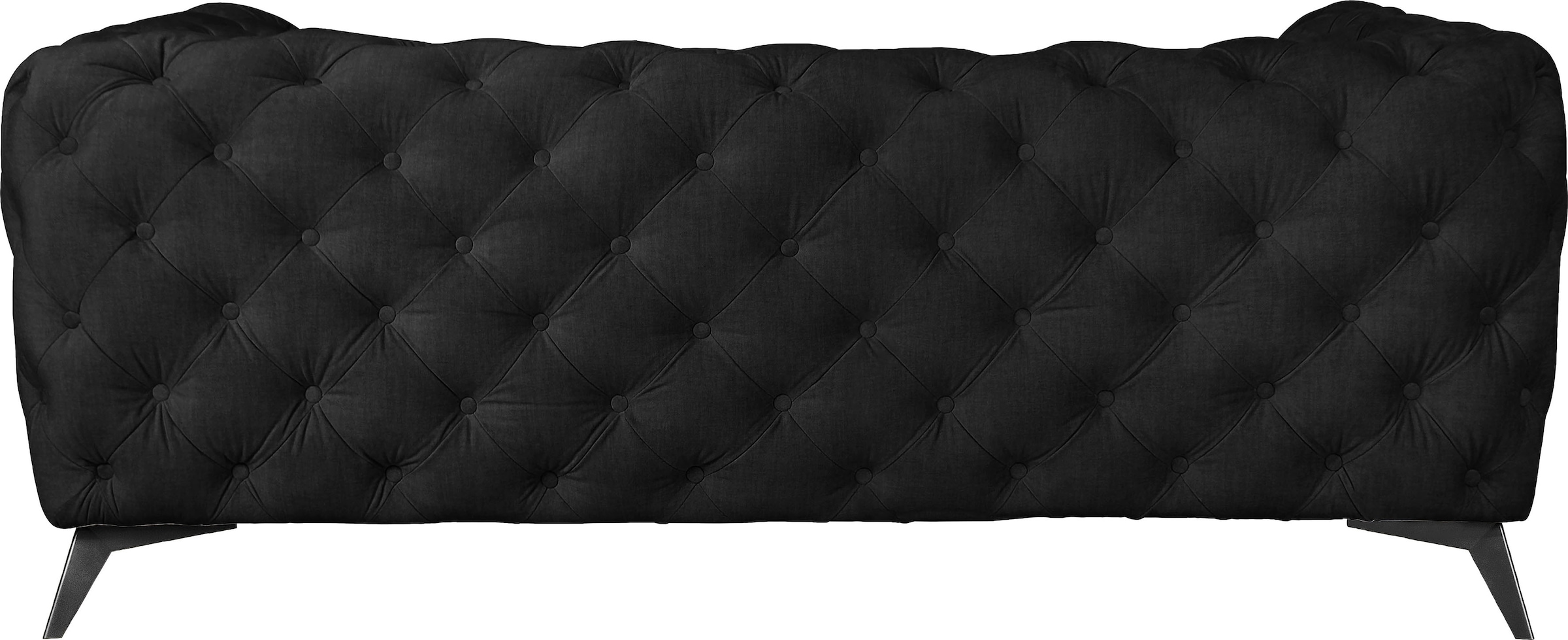 Leonique Chesterfield-Sofa »Glynis«, aufwändige Knopfheftung, moderne Chesterfield Optik, Fußfarbe wählbar