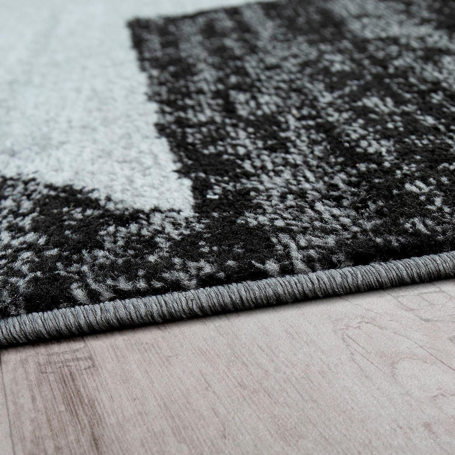 Paco Home Teppich »Fiesta 116«, rechteckig, 12 mm Höhe, Kurzflor, Motiv Stern, ideal im Wohnzimmer & Schlafzimmer