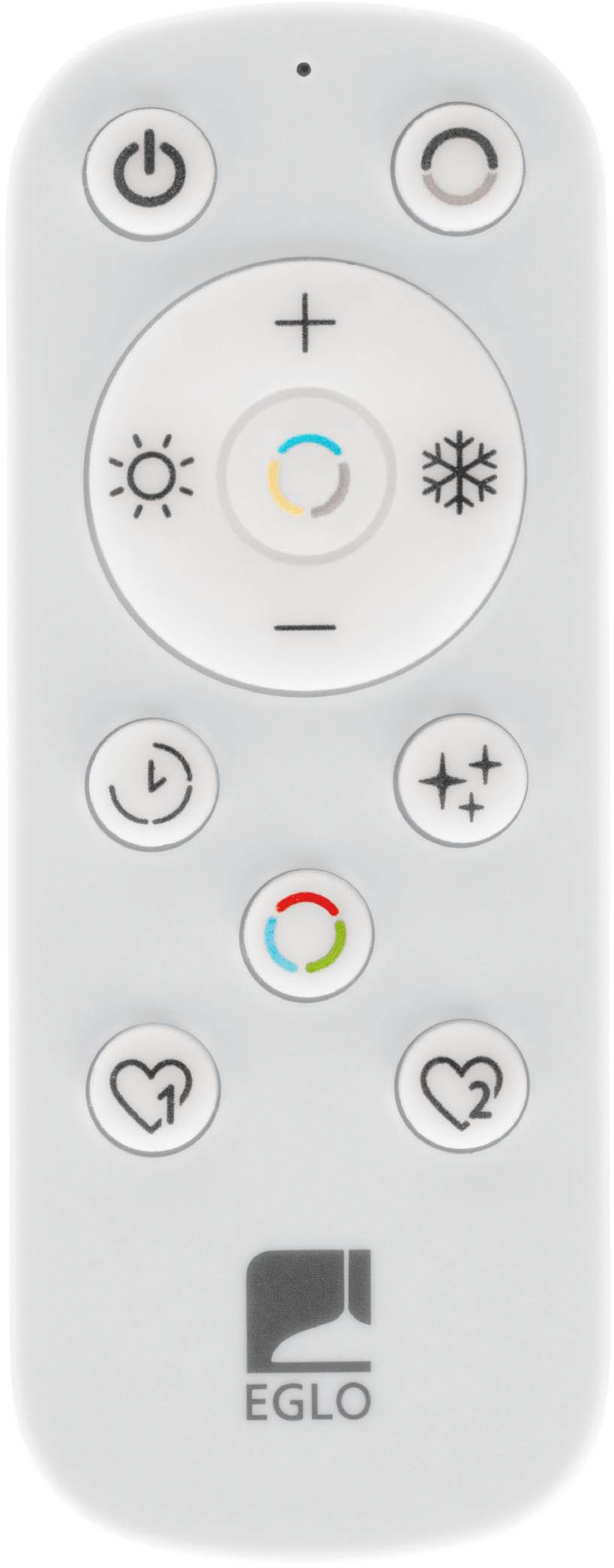 EGLO Deckenleuchte »Macchoni Deckenlampe, Kristall Deckenleuchte mit Fernbedienung, Lampe« LED-Modul 1 Stk. Kaltweiß | Neutralweiß | Warmweiß Wand-/Deckenleuchte - H5 x Ø38 cm - schwarz, weiß - 20W inkl.