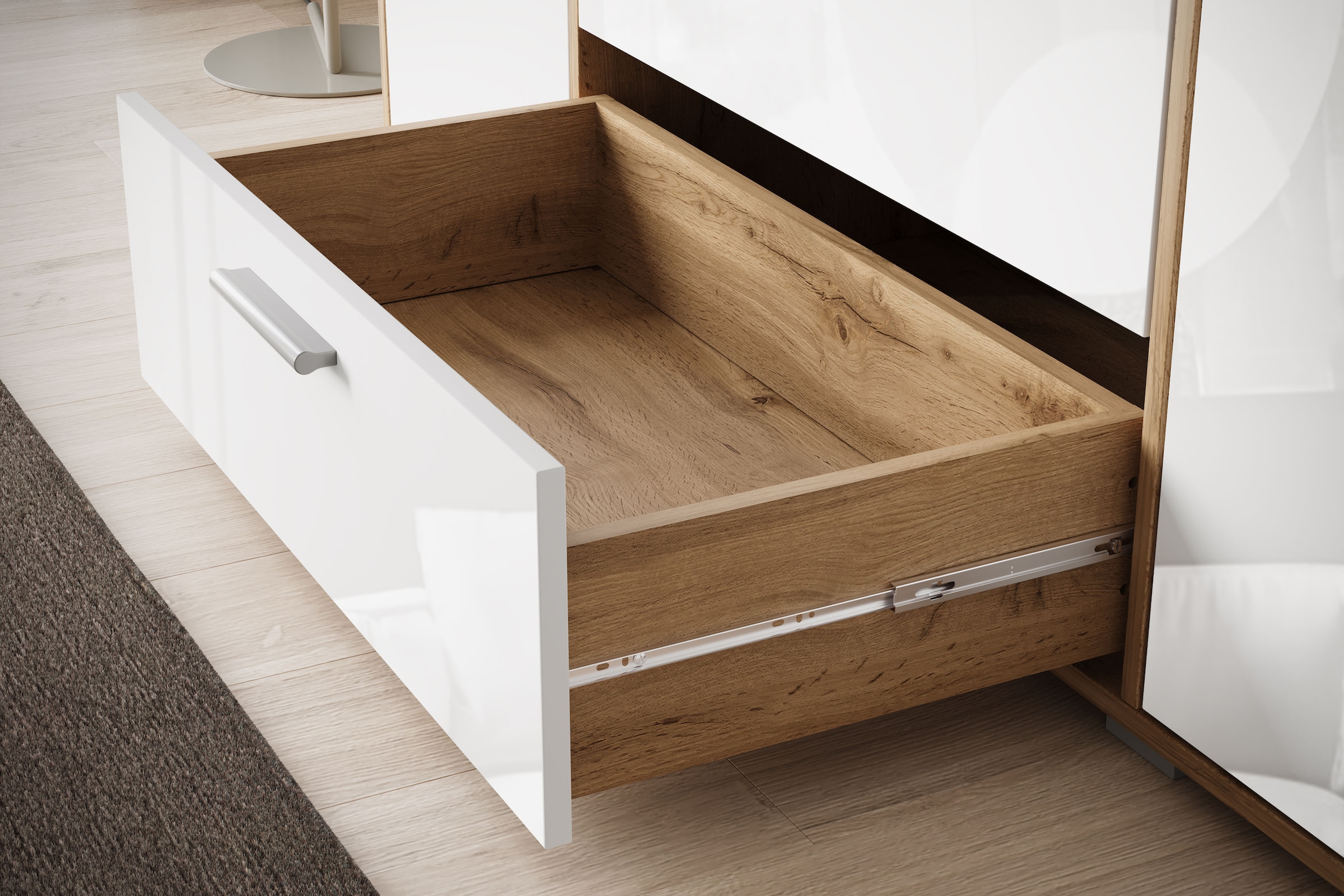 INOSIGN Sideboard »BOGOTA«, moderne Kommode, Schubladenschrank mit verstellbaren Einlegeböden