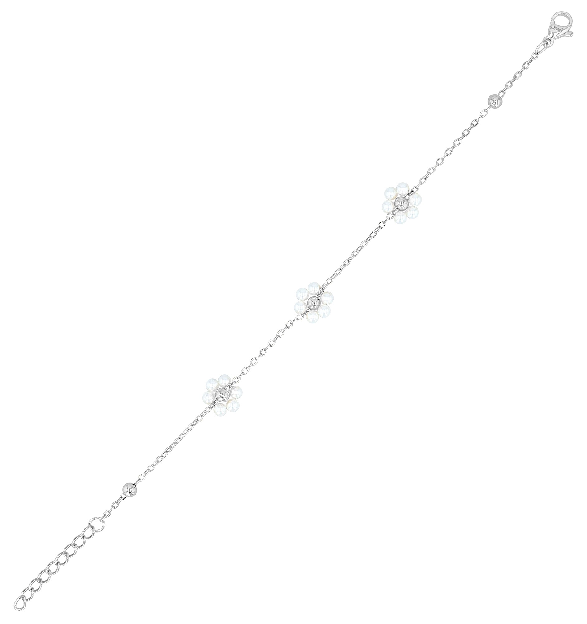Adelia´s Armband »Edelstahl Armband mit schimmernder Perle«