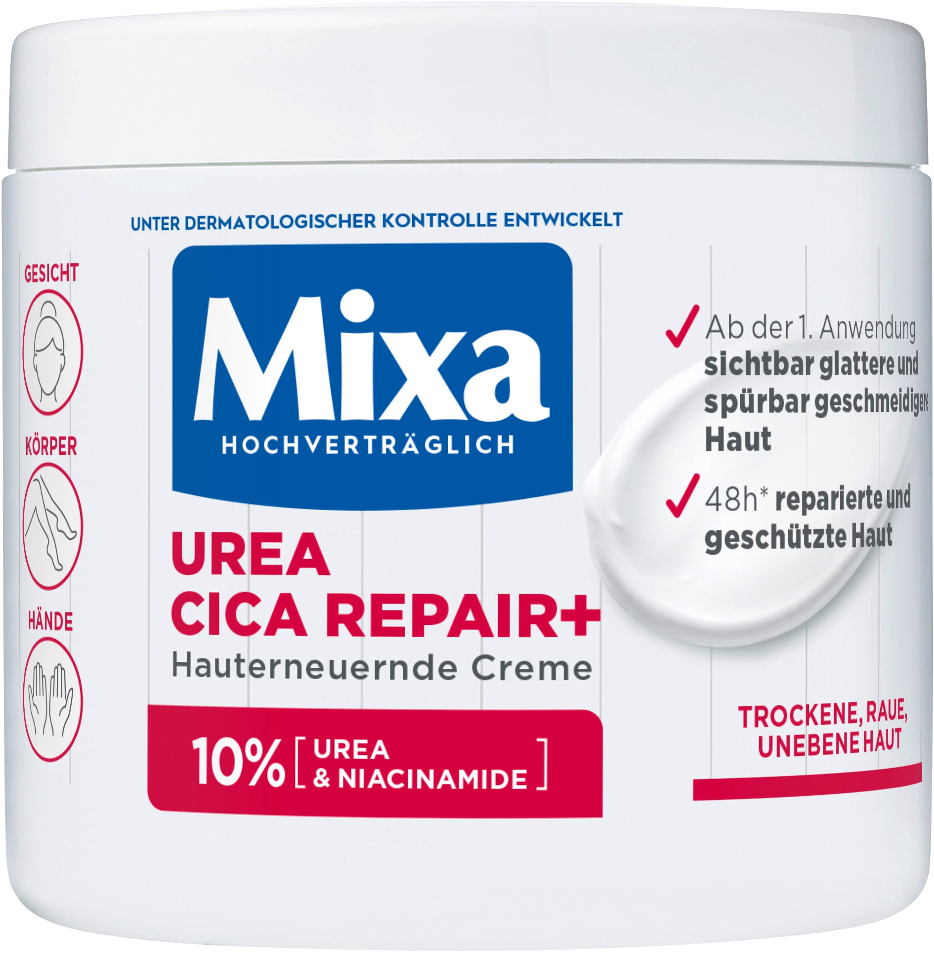 Mixa Körpercreme »Mixa Urea Cica Repair + Creme«, mit hoher Wirksamkeit