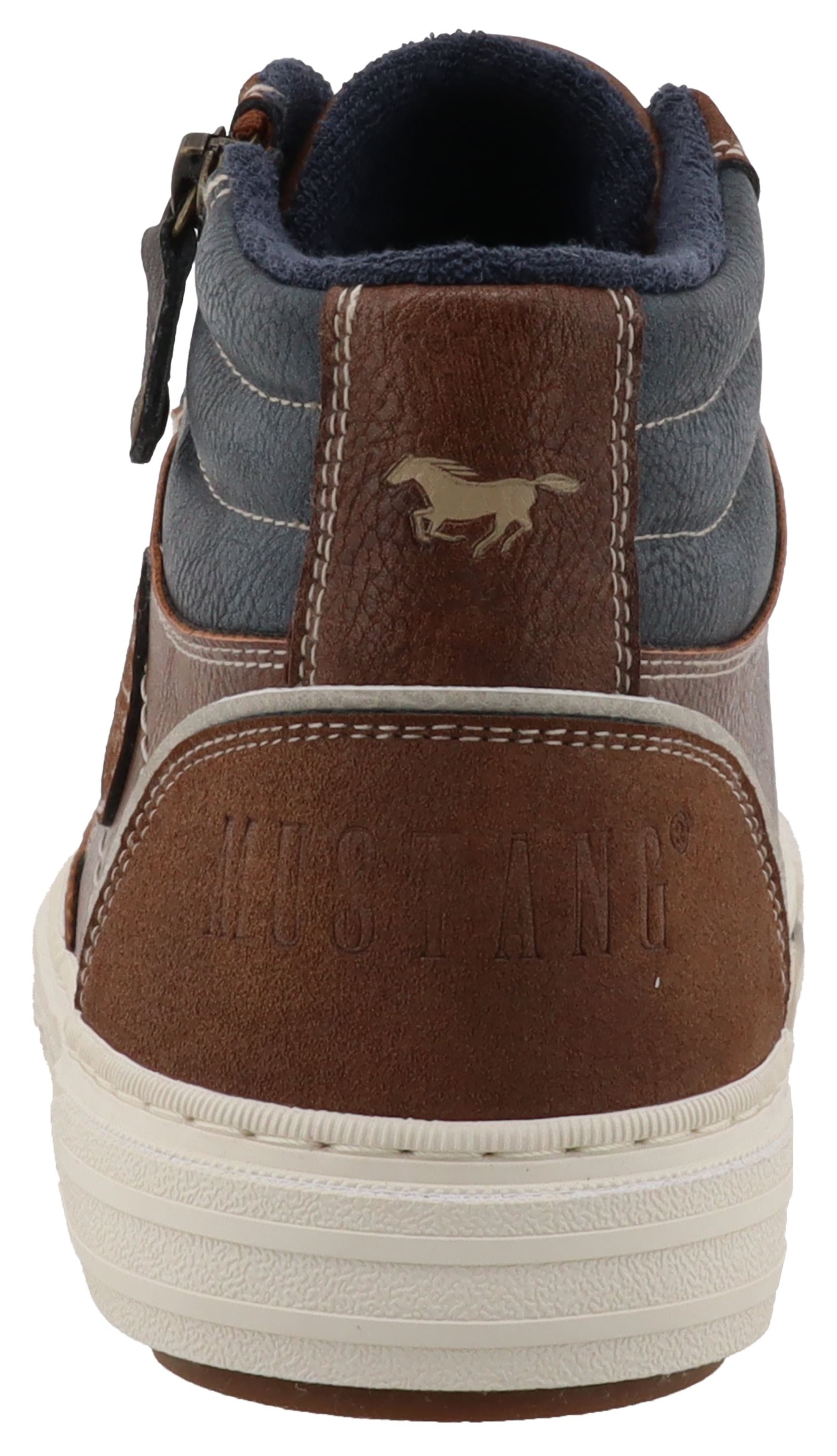 Mustang Shoes Sneaker »Masha«  High Top Sneaker, Schnürboots mit Reißverschluss