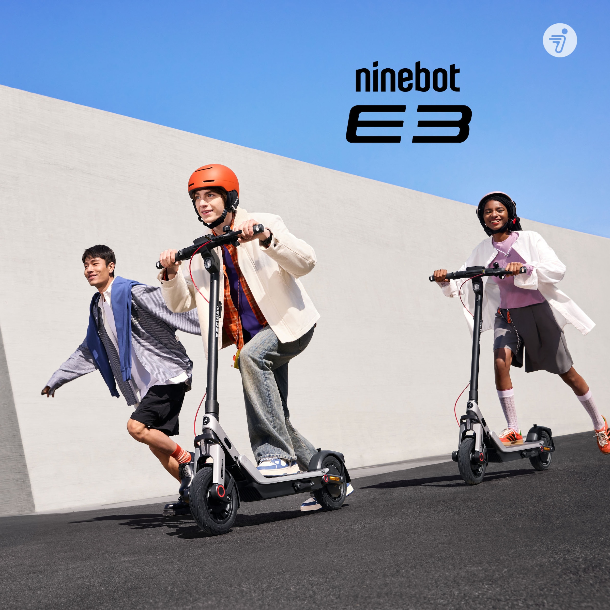 Segway E-Scooter »E3 D«, Schlauchlose selbstabdichtende Reifen