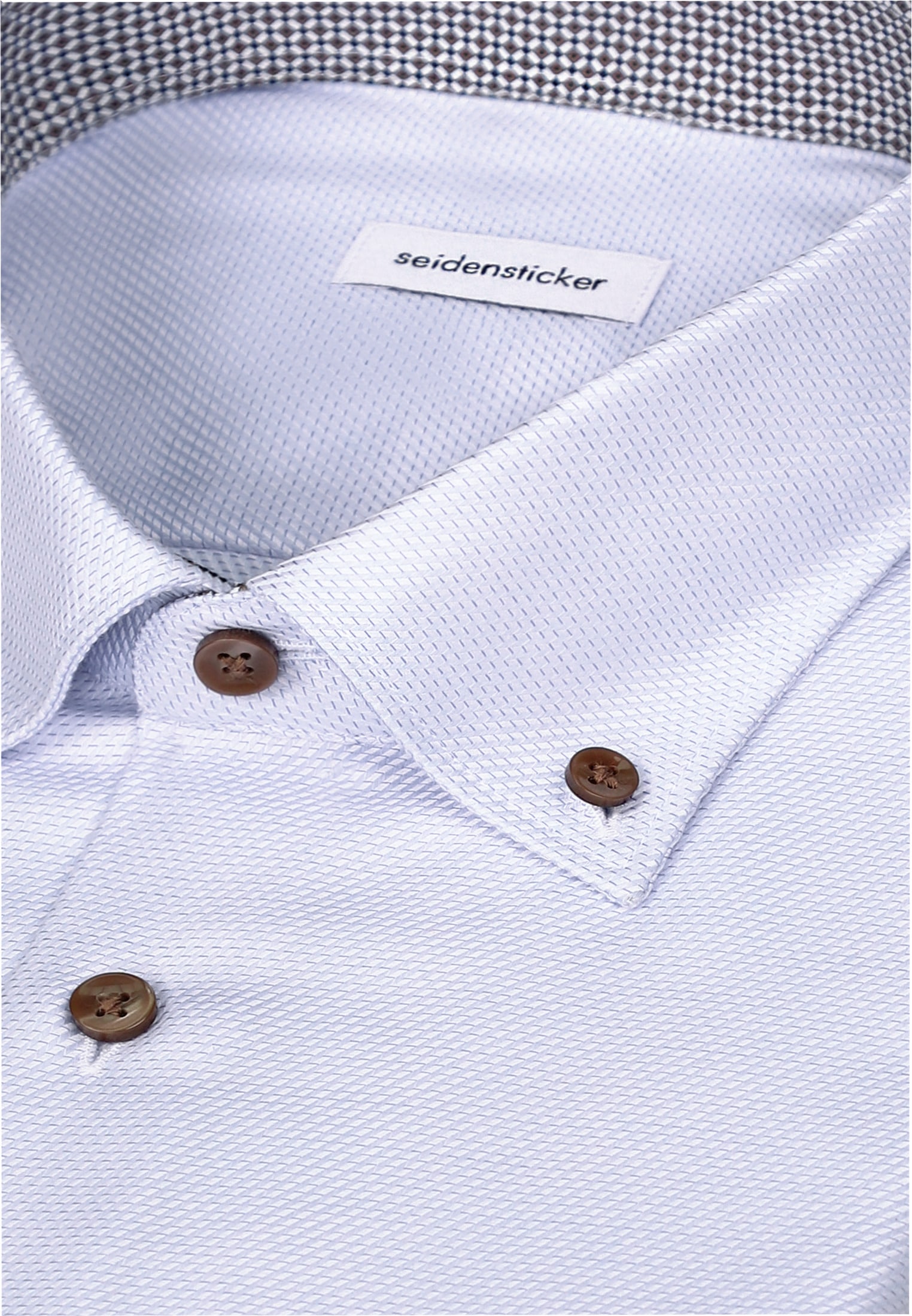 seidensticker Businesshemd »Schwarze Rose« Regular 1/1 Button-Down-Kragen Struktur