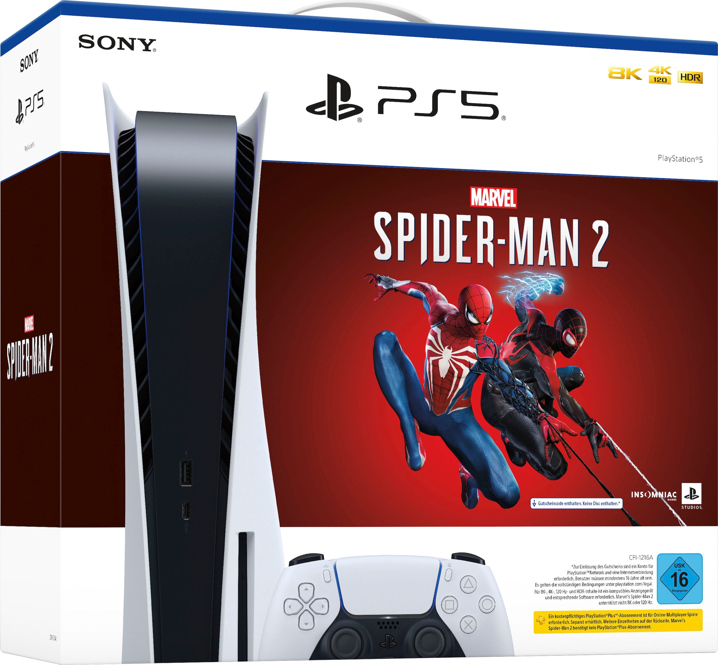 PlayStation 5 Konsolen-Set »Marvel's Spider Man 2 Bundle«