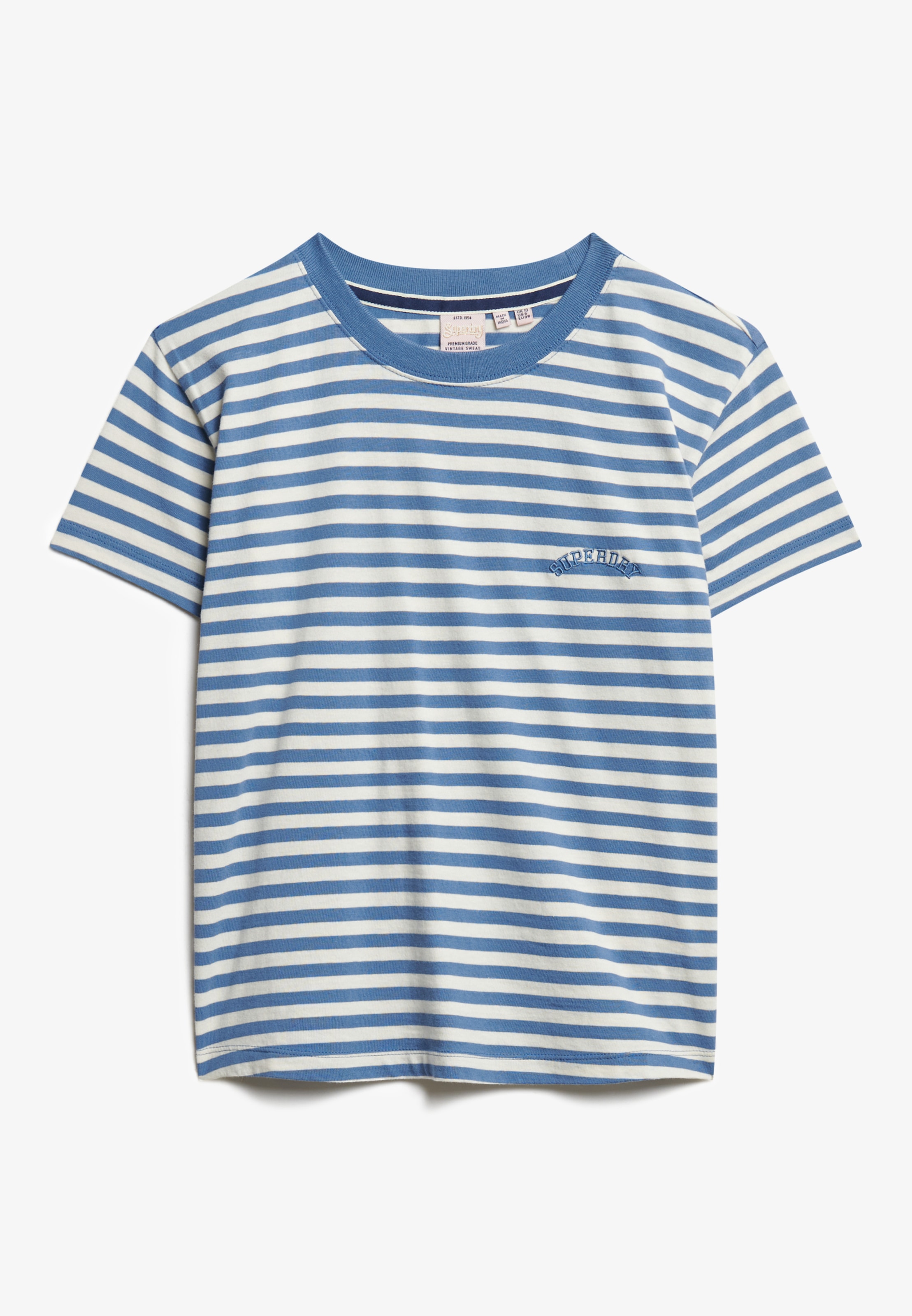 Superdry T-Shirt »ESSENTIAL LOGO STR FITTED TEE«, angenehmes Tragegefühl durch besonders weiche Haptik