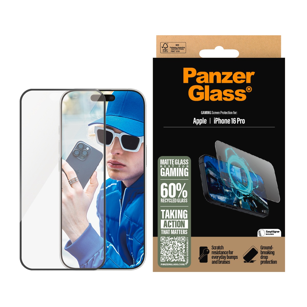 Displayschutzglas »Gaming Screen Protection«, für Apple iPhone 16 Pro,...