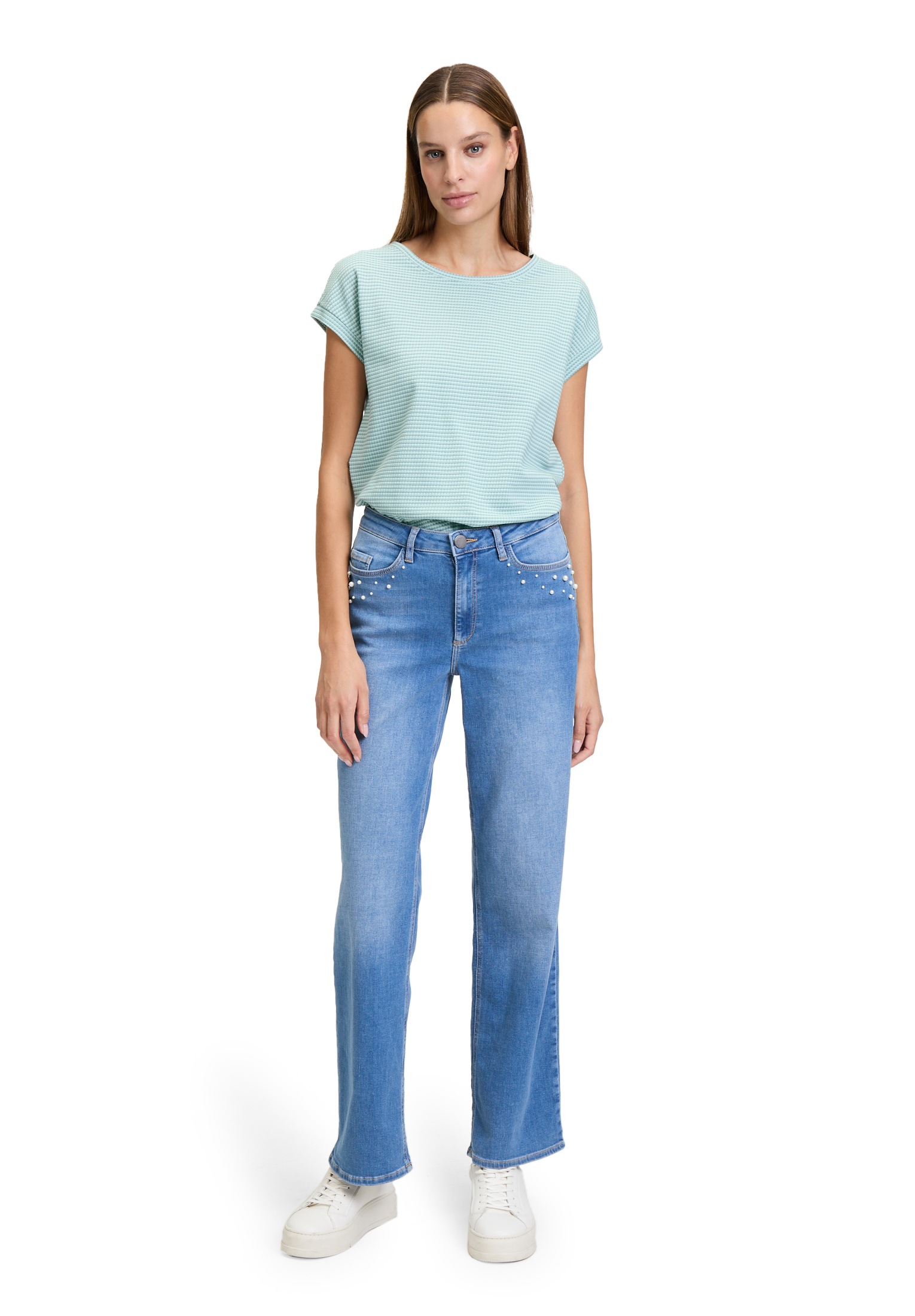 Betty&Co Kurzarmshirt »Casual-Shirt mit Gummizug«