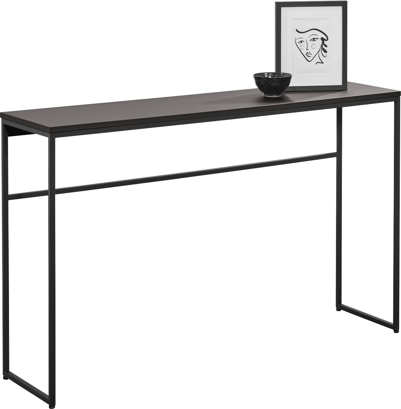 now! by hülsta Ablagetisch »CT24«, in verschiedenen Farben, mit schwarzem Metallgestell, Breite 120 cm