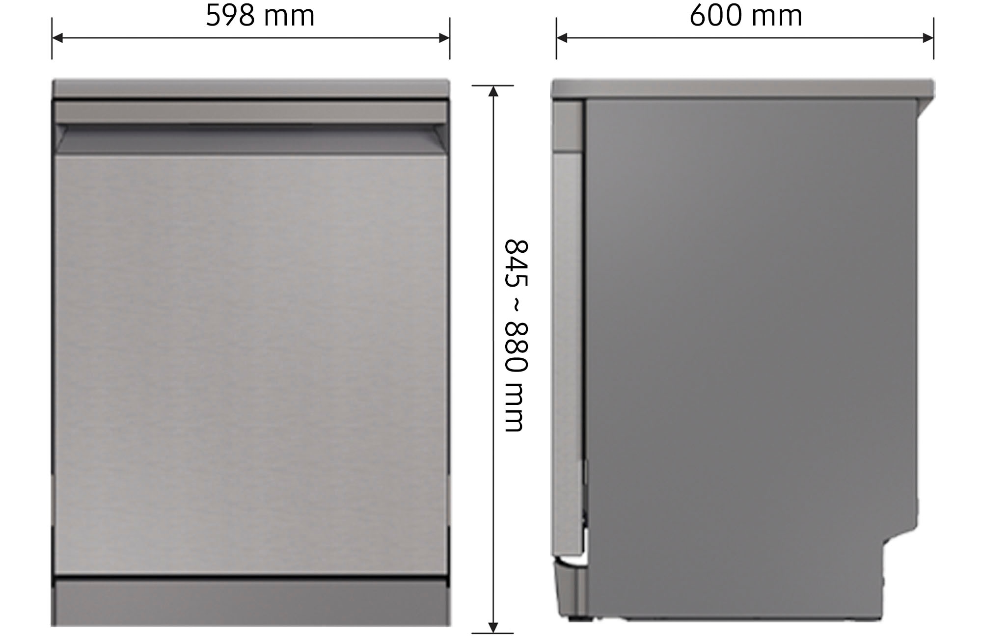 Samsung Standgeschirrspüler »DW60CG550FSR«, 14 Maßgedecke