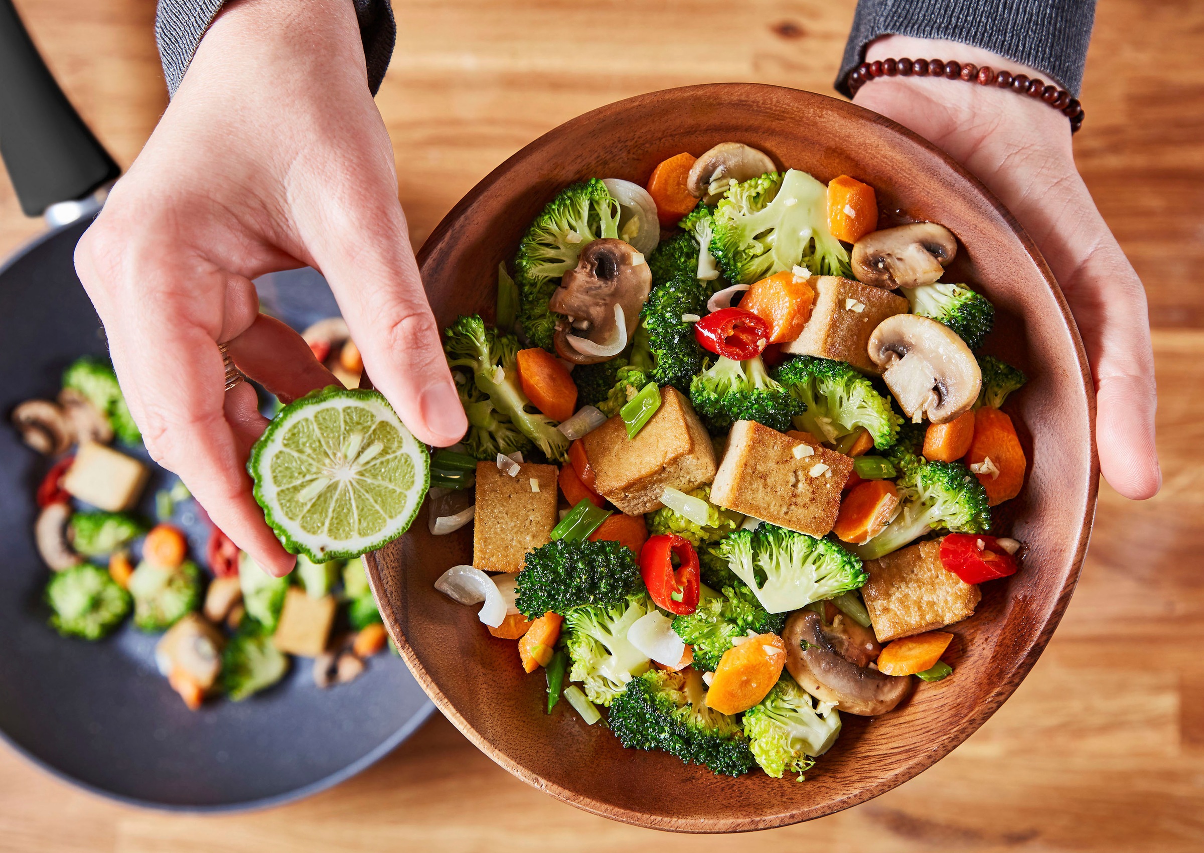 Tefal Wok »Healthy Chef«, Aluminium, (1 tlg.), Mineralia+ Versiegelung, Thermo-Signal, Ø 28 cm, Induktion