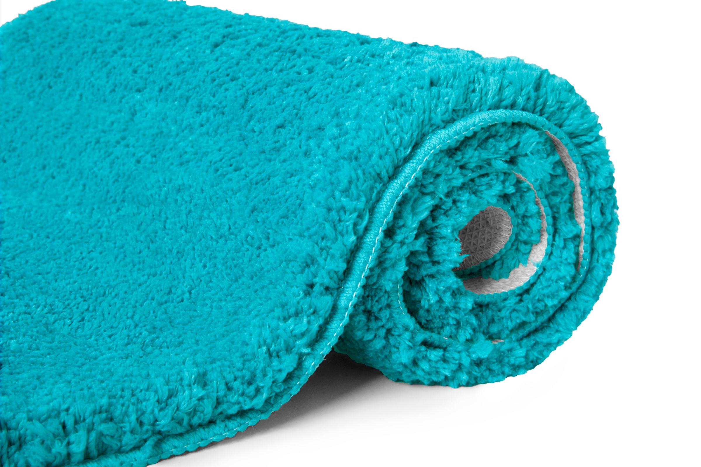 my home Badematte »Sanremo, Badvorleger, Badezimmer Teppich, sehr weich«, rutschhemmend beschichtet, fußbodenheizungsgeeignet-schnell trocknend, Badteppich, unifarben, rechteckig, rund & als 3-tlg. Set erhältlich