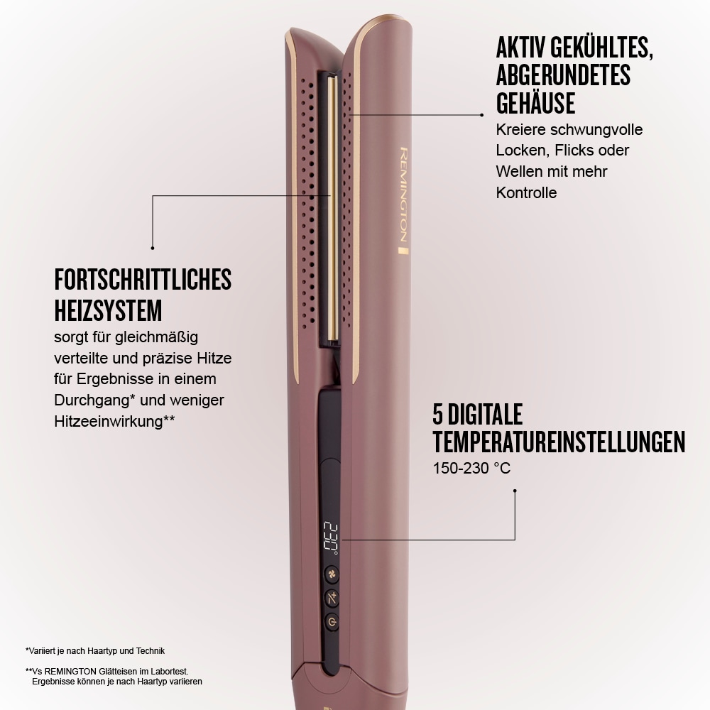 Remington Glätteisen »AIRviveSlim Glätteisen (S8930)« Ionic Air, Anti-Frizz, Ultra-Keramikbeschichtung, 150-230°C