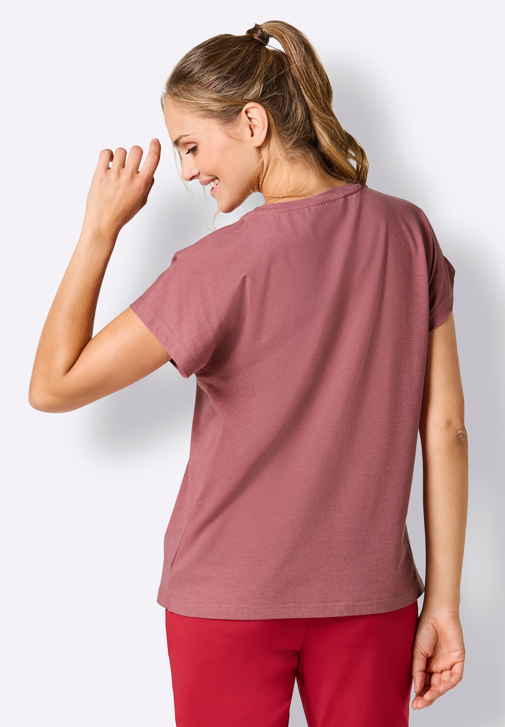 Witt T-Shirt »Freizeitshirt Freizeitshirt mit überschnittenen Schultern«
