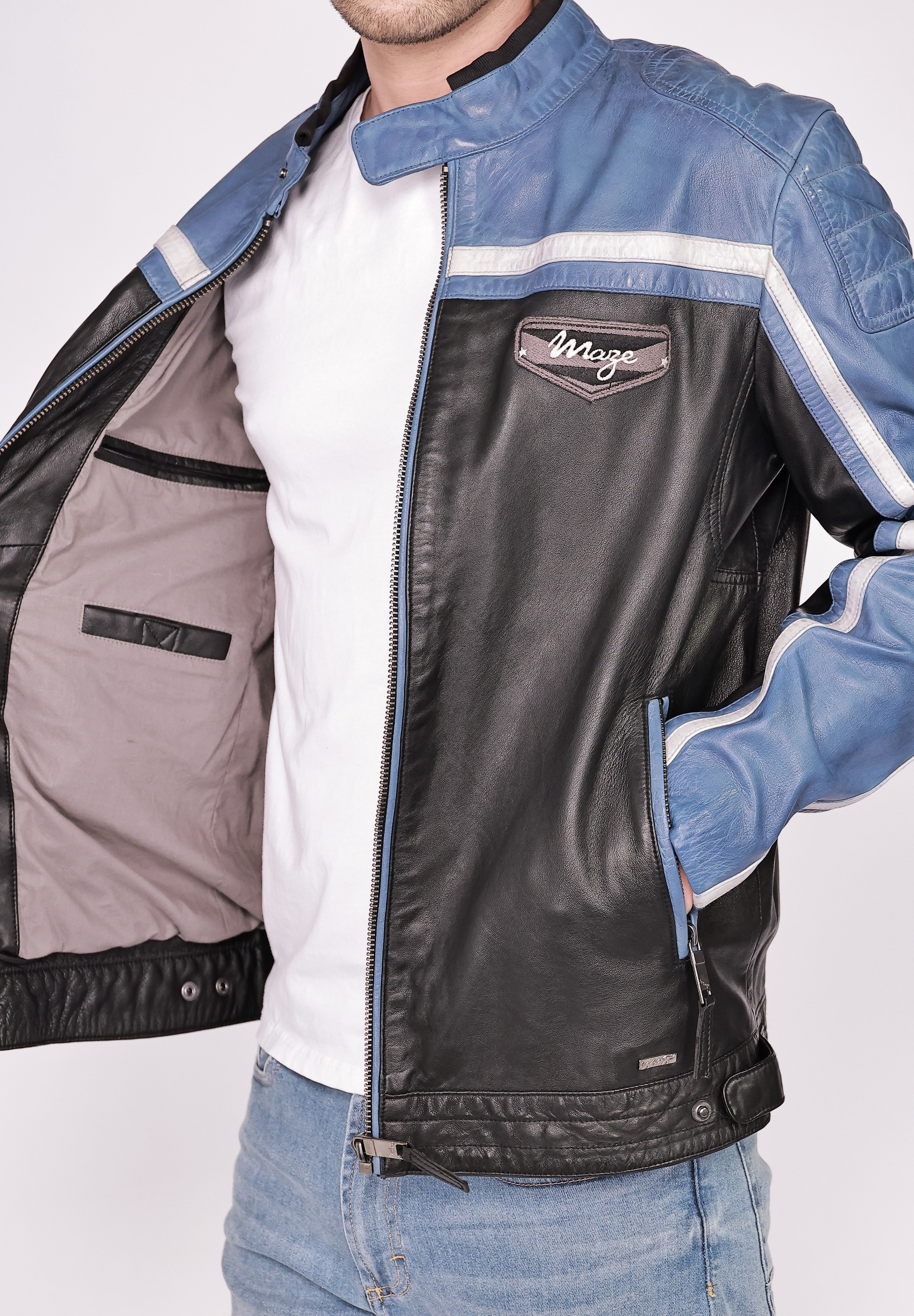 Maze Bikerjacke »Lederjacke 4202191«