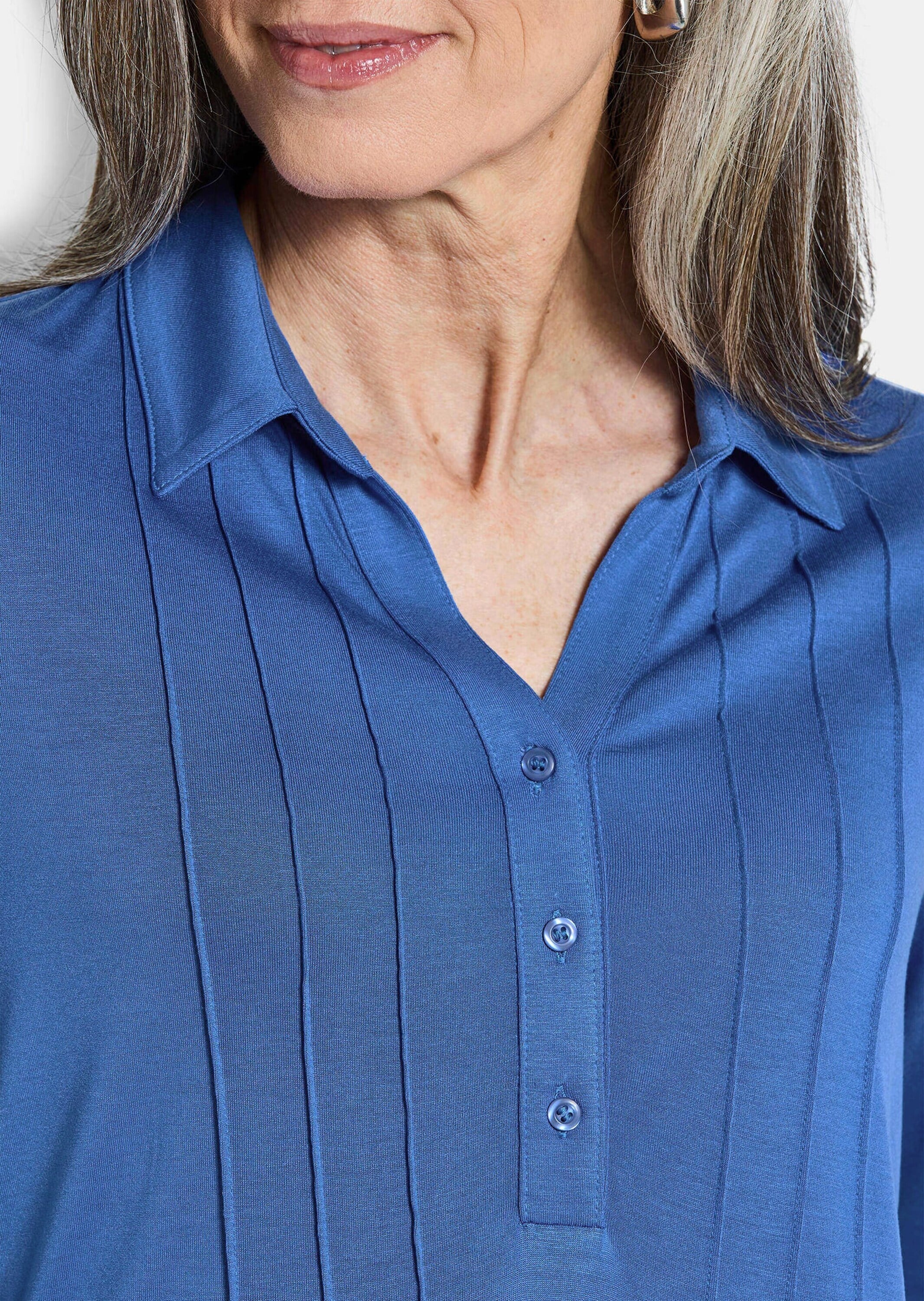 GOLDNER Tunika »Tunikashirt aus Jersey mit Biesen«