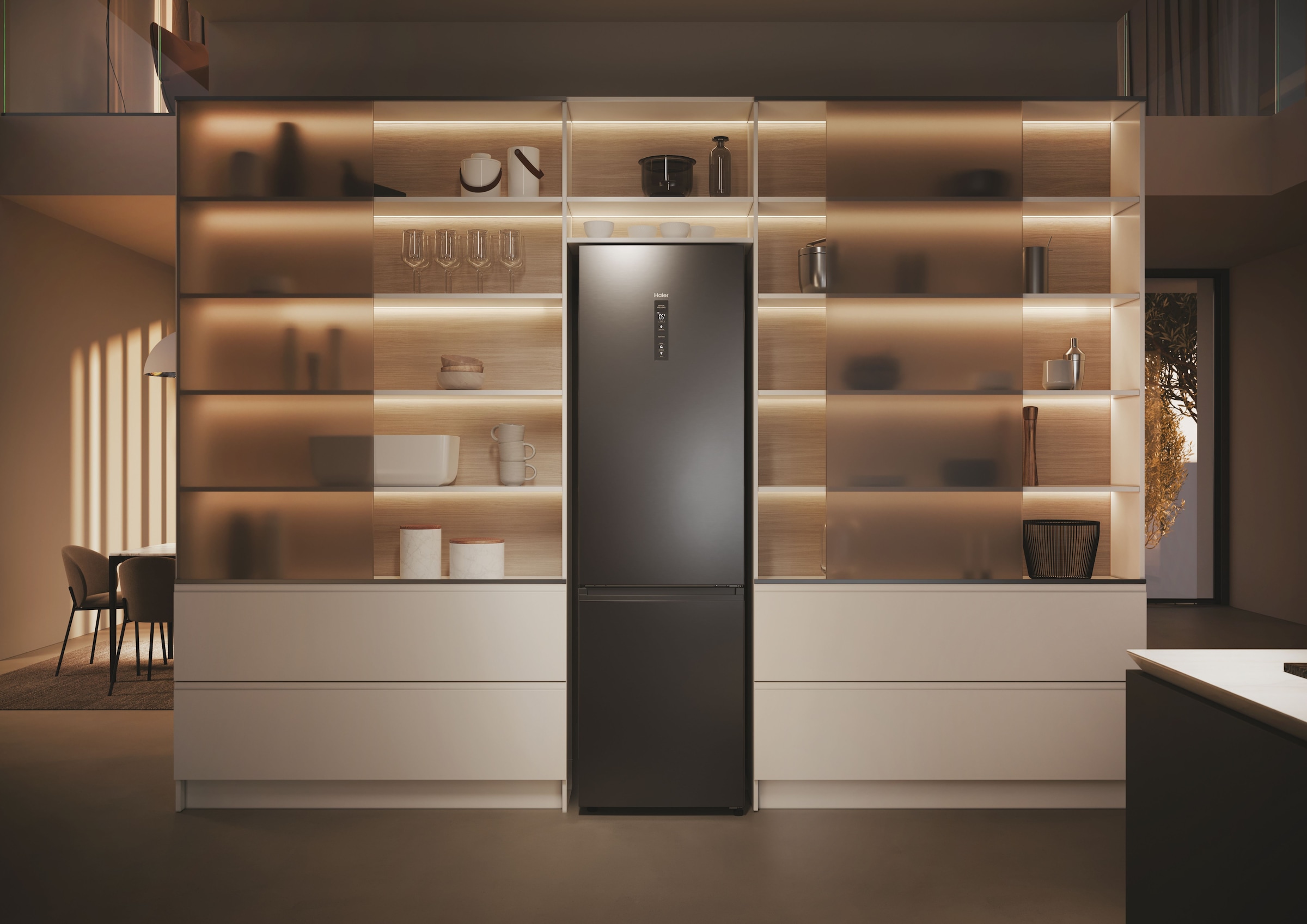 Haier Kühl-/Gefrierkombination 2D 60 SERIES 5 PRO »HDPW5620CNPD«, 205 cm hoch, 60 cm breit, MyZone Plus, HumidityZone