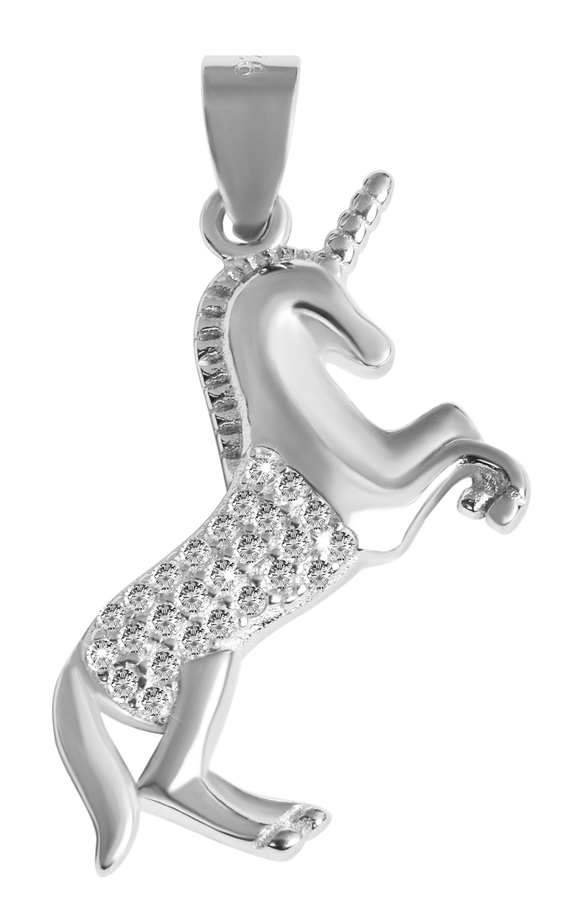 Adelia´s Kettenanhänger »Damen Anhänger ¿ Einhorn Anhänger aus 925 Silber mit Zirkonia«
