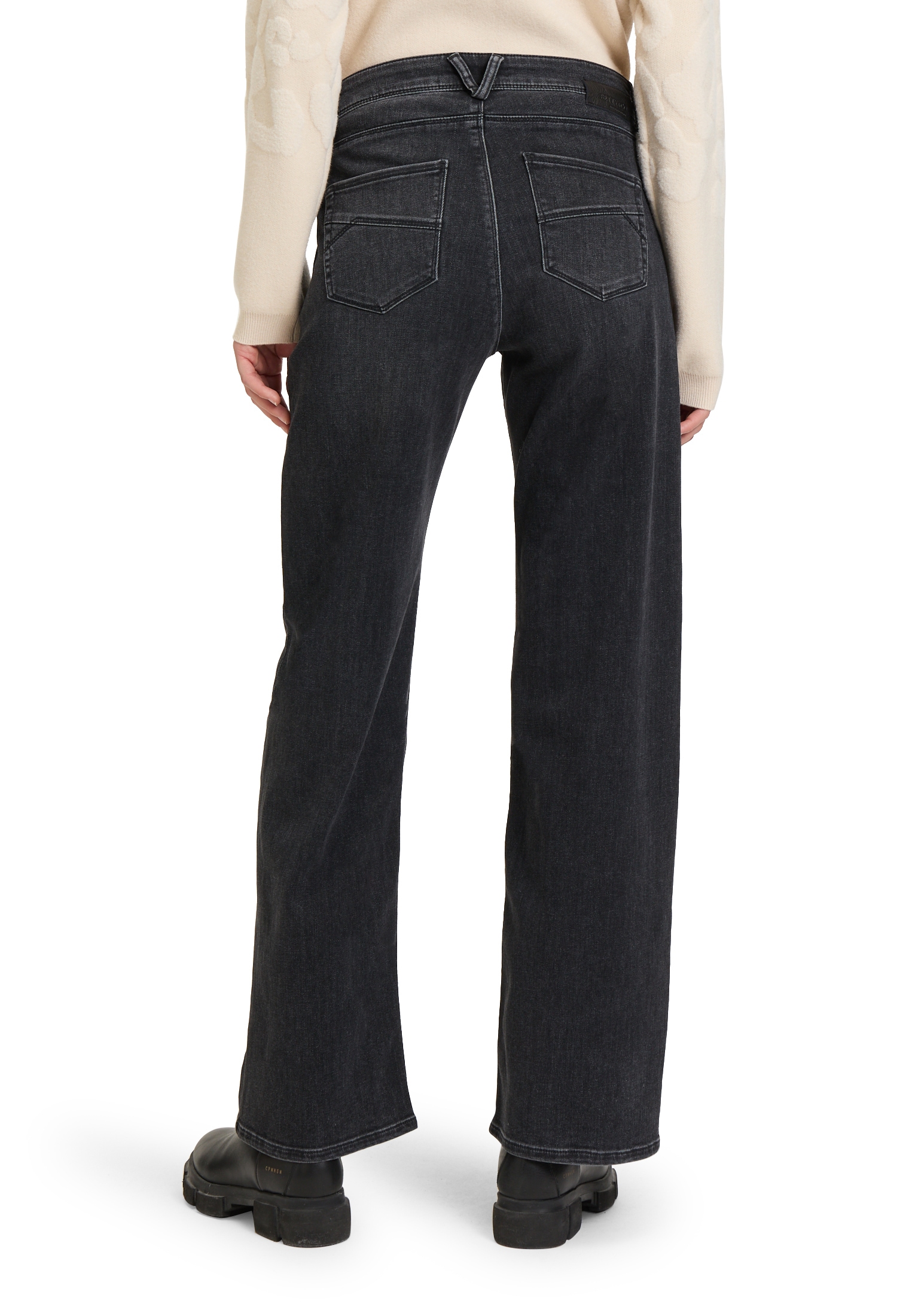 Betty&Co Taillenhose »High Waisted-Jeans mit Strass«