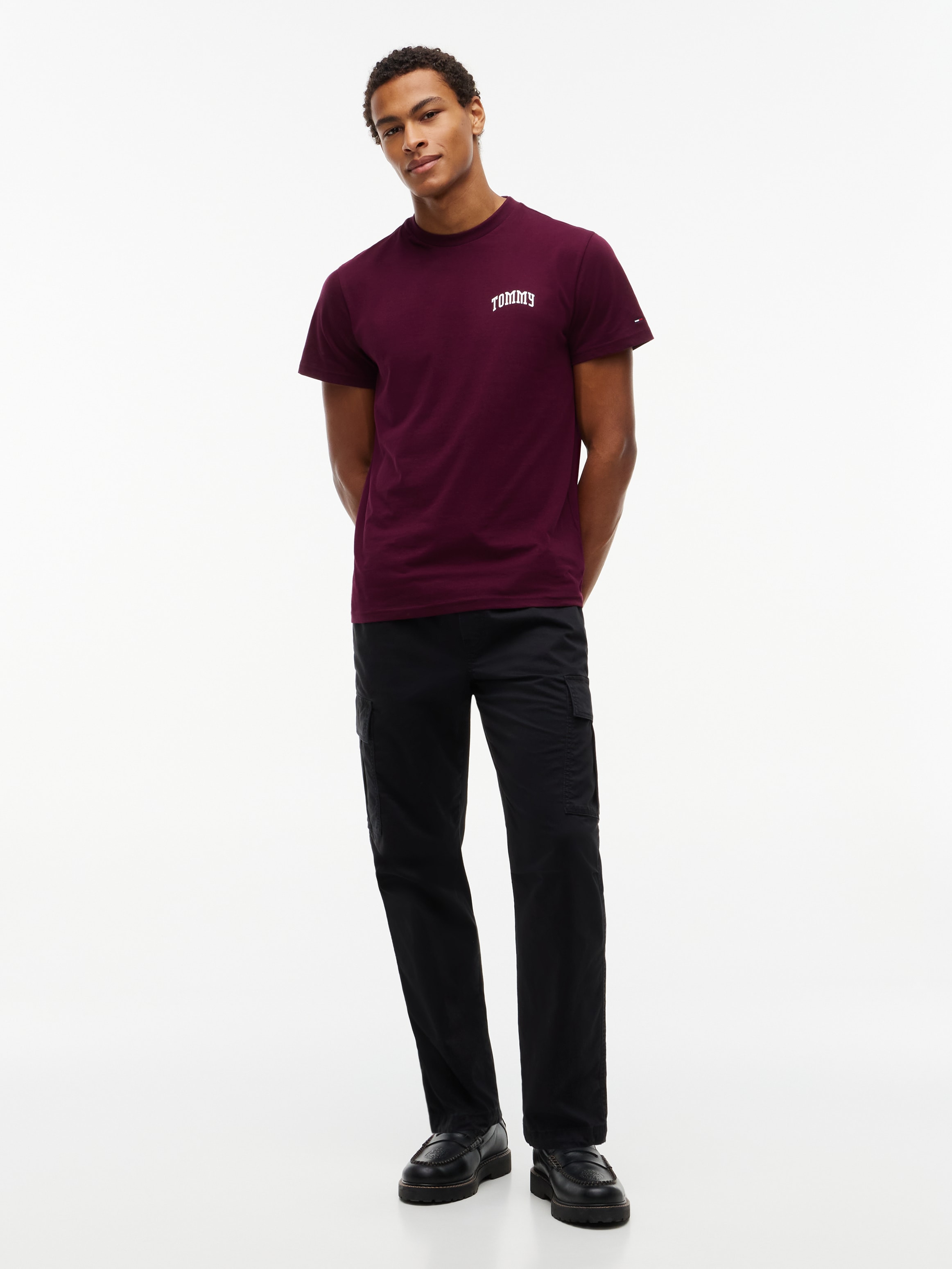 Tommy Jeans T-Shirt »TJM SLIM FIT TOMMY« Jersey, Rundhals, schmal geschnitten