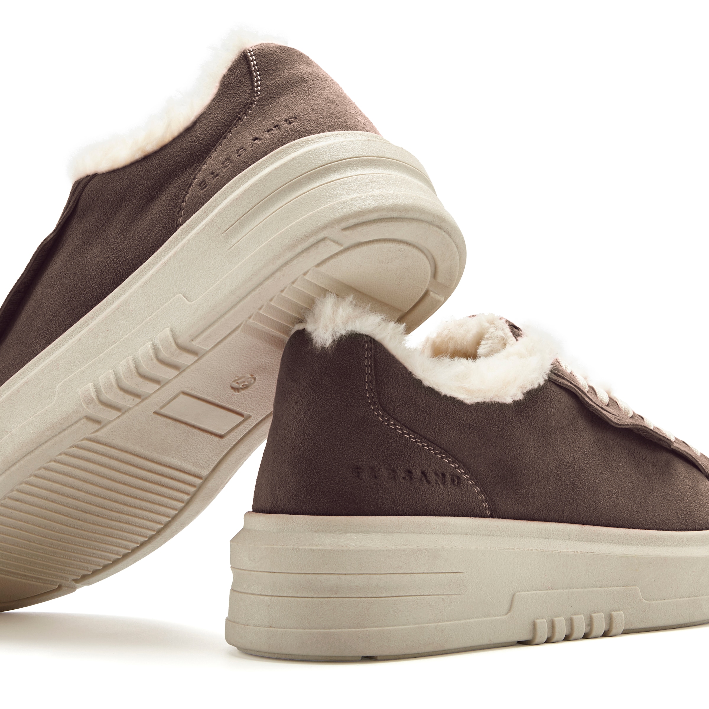 Elbsand Sneaker »Schnürschuh, Turnschuh, Schnürhalbschuh, Freizeitschuh, Ledersneaker«  NEU aus Leder mit kuscheligem Warmfutter und Plateausohle