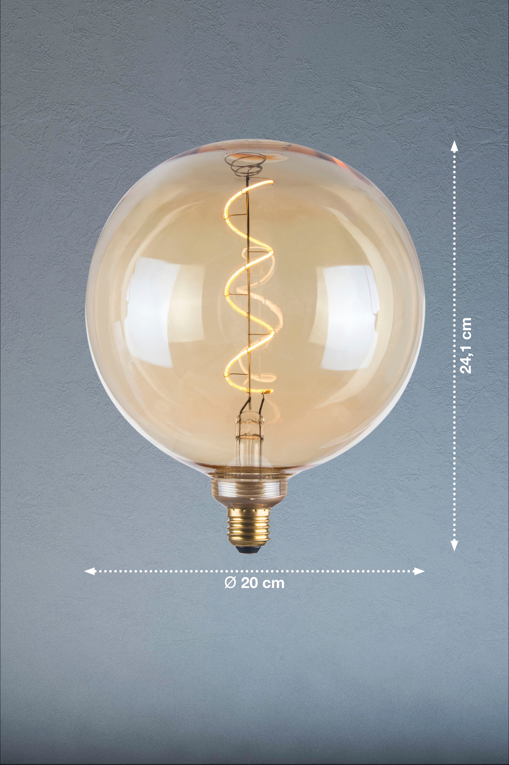 easy! BY FHL LED-Leuchtmittel, E27, 1 St., Lampe, Leuchtmittel, bernsteinfarbenes Design,E27-Fassung,warmes Licht