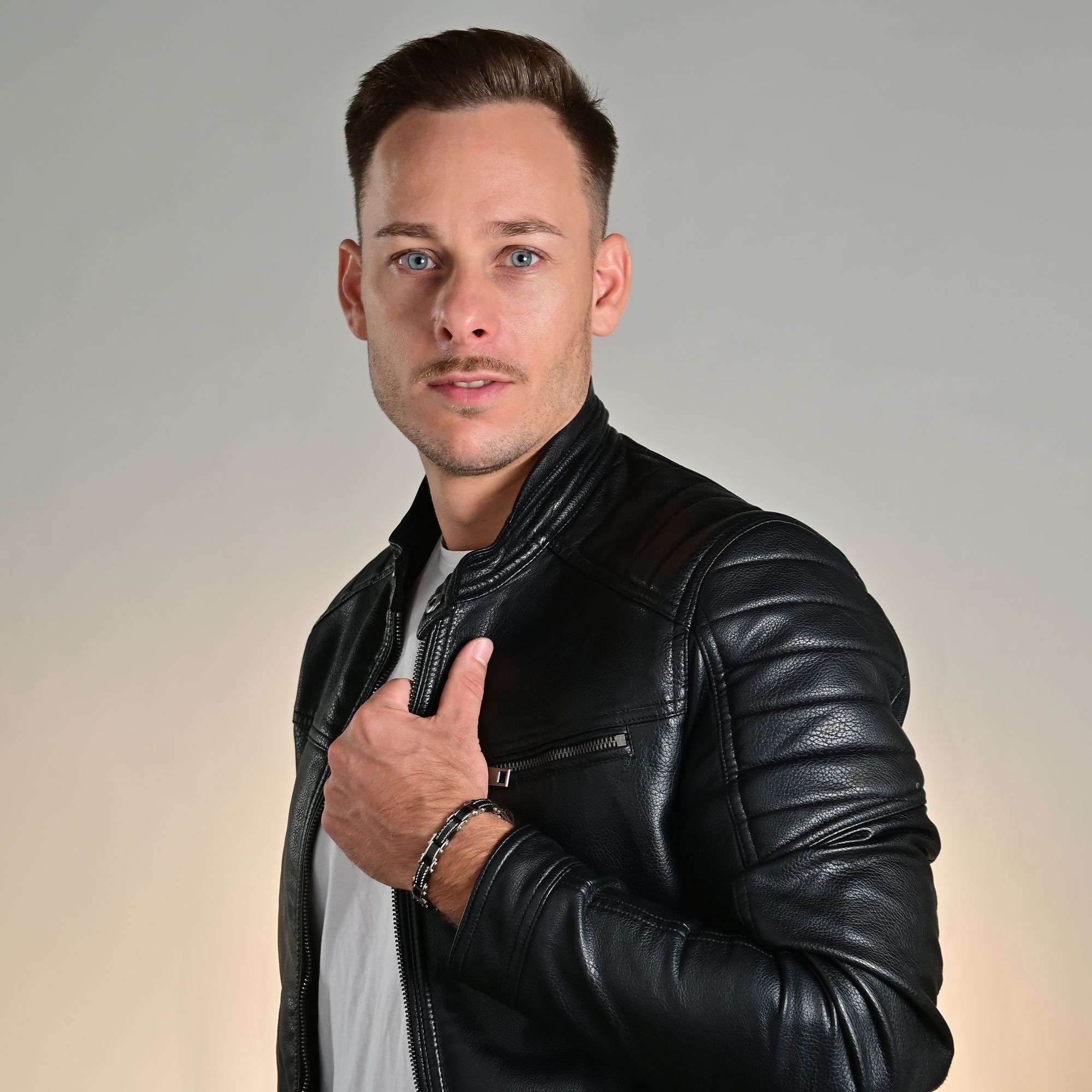 Adelia´s Gliederarmband »Herren Armband ¿ Gliederarmband aus Edelstahl 21 cm«