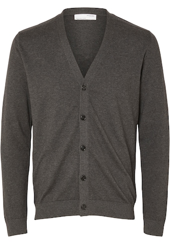 Strickjacke »SLHBERG LS KNIT V-NECK CARDIGAN NOOS«