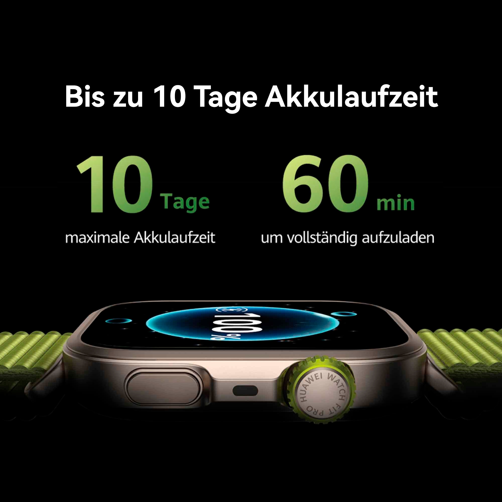 Huawei Smartwatch »WATCH FIT 4 Pro, 1,82 Zoll AMOLED-Farbdisplay«, (4,6 cm / 1,82 Zoll), 4,00 GB, Outdoor-Sport, Saphirglas und Titan, bis zu 10 Tage Akkulaufzeit)