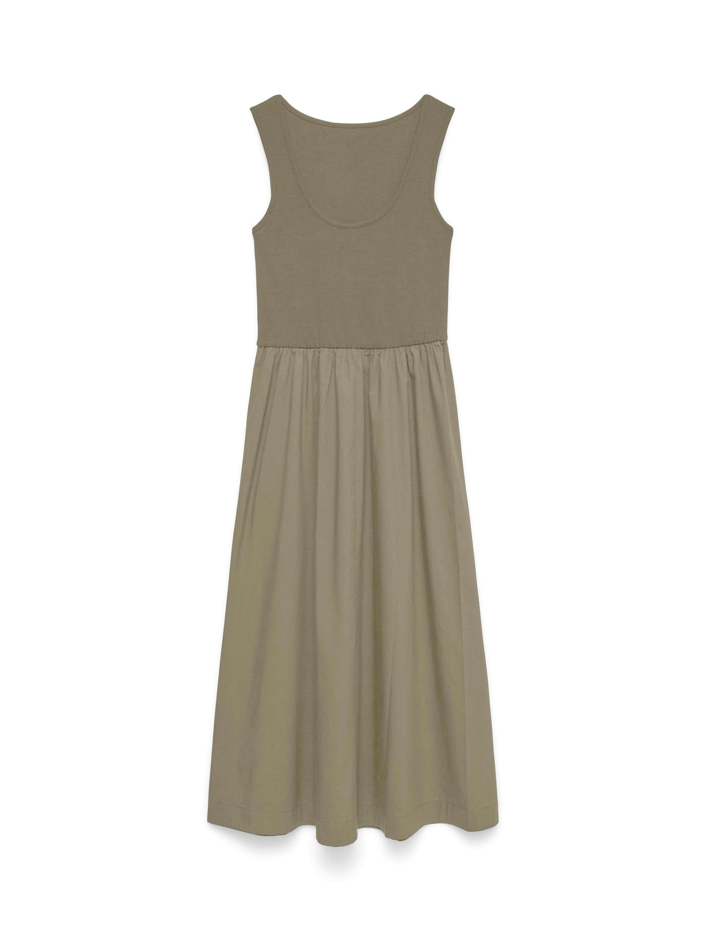 Vero Moda Maxikleid »VMVIDA SL 7/8 DRESS WVN NOOS« Baumwollmischung