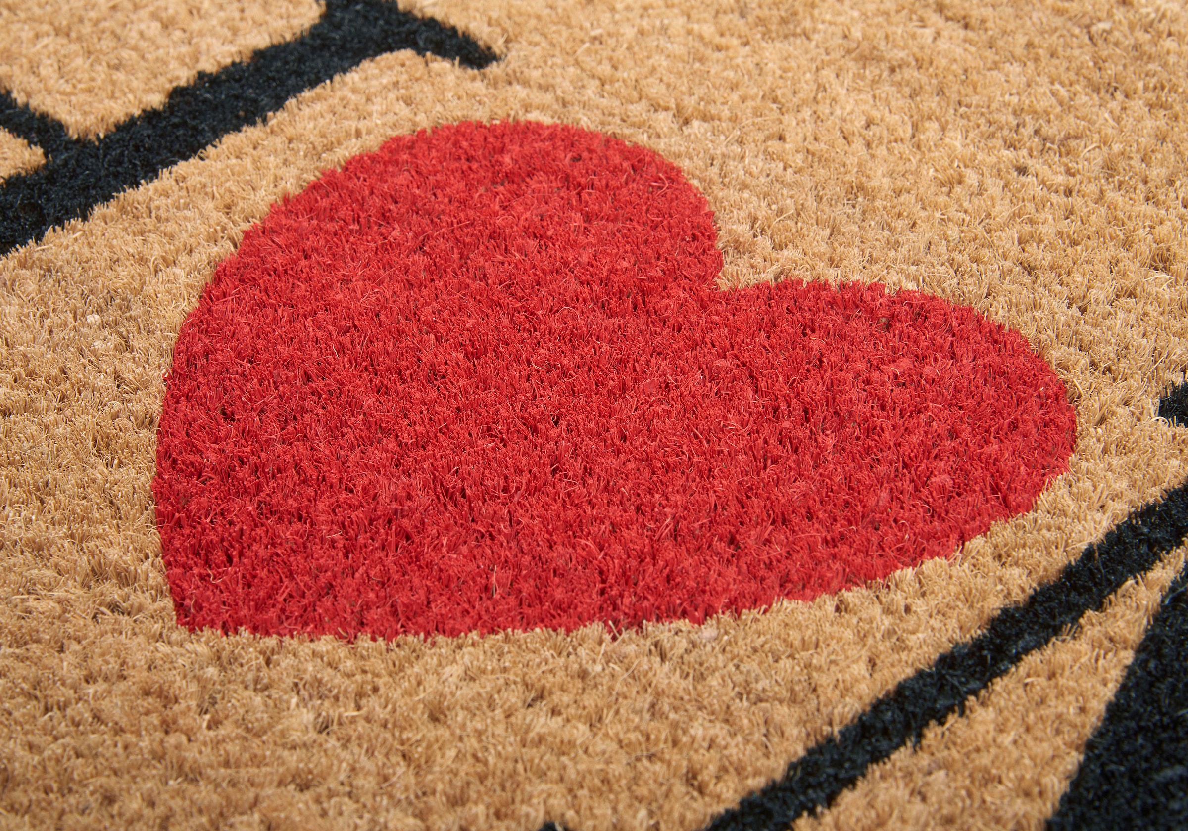 HANSE Home Fußmatte »Mix Mats Kokos Home With Heart«, rechteckig, Kokos, Schmutzfangmatte, Outdoor, Rutschfest, Innen, Kokosmatte, Flur